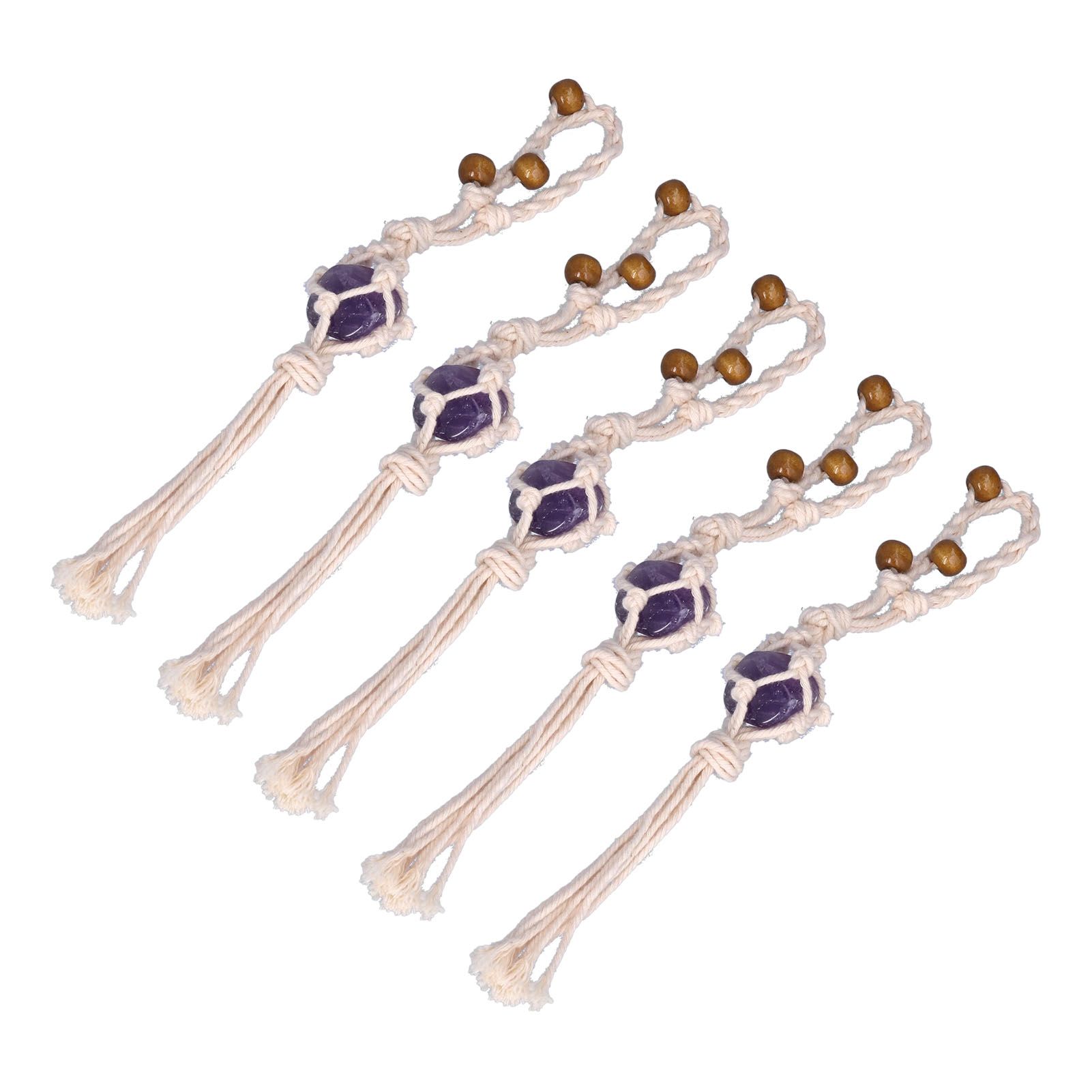 5pcs Necklace Cord Empty Stone Holder Rope Replacement Adjustable Quartz view 3