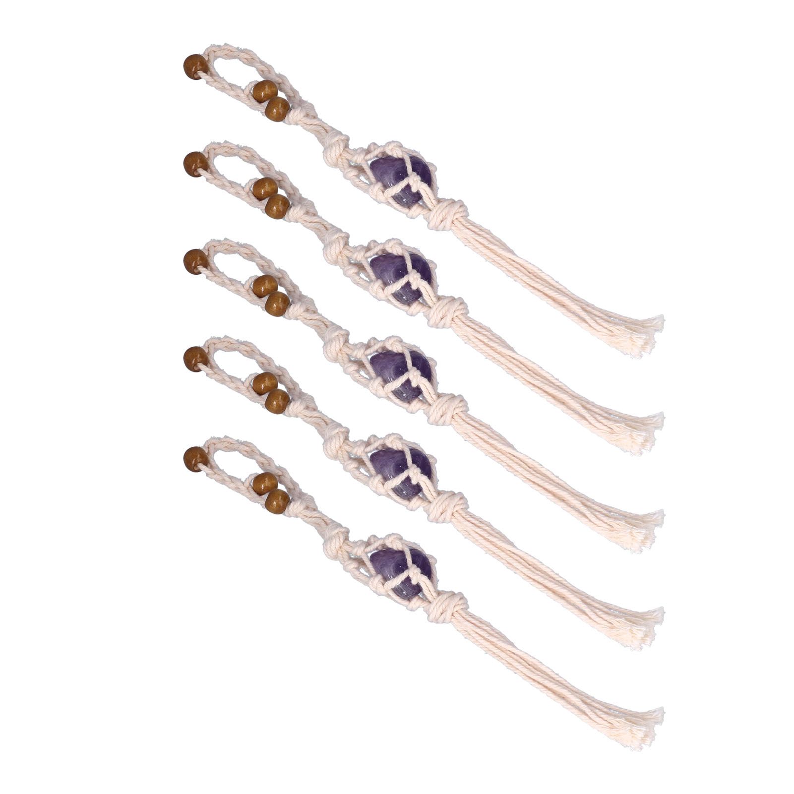 5pcs Necklace Cord Empty Stone Holder Rope Replacement Adjustable Quartz view 9