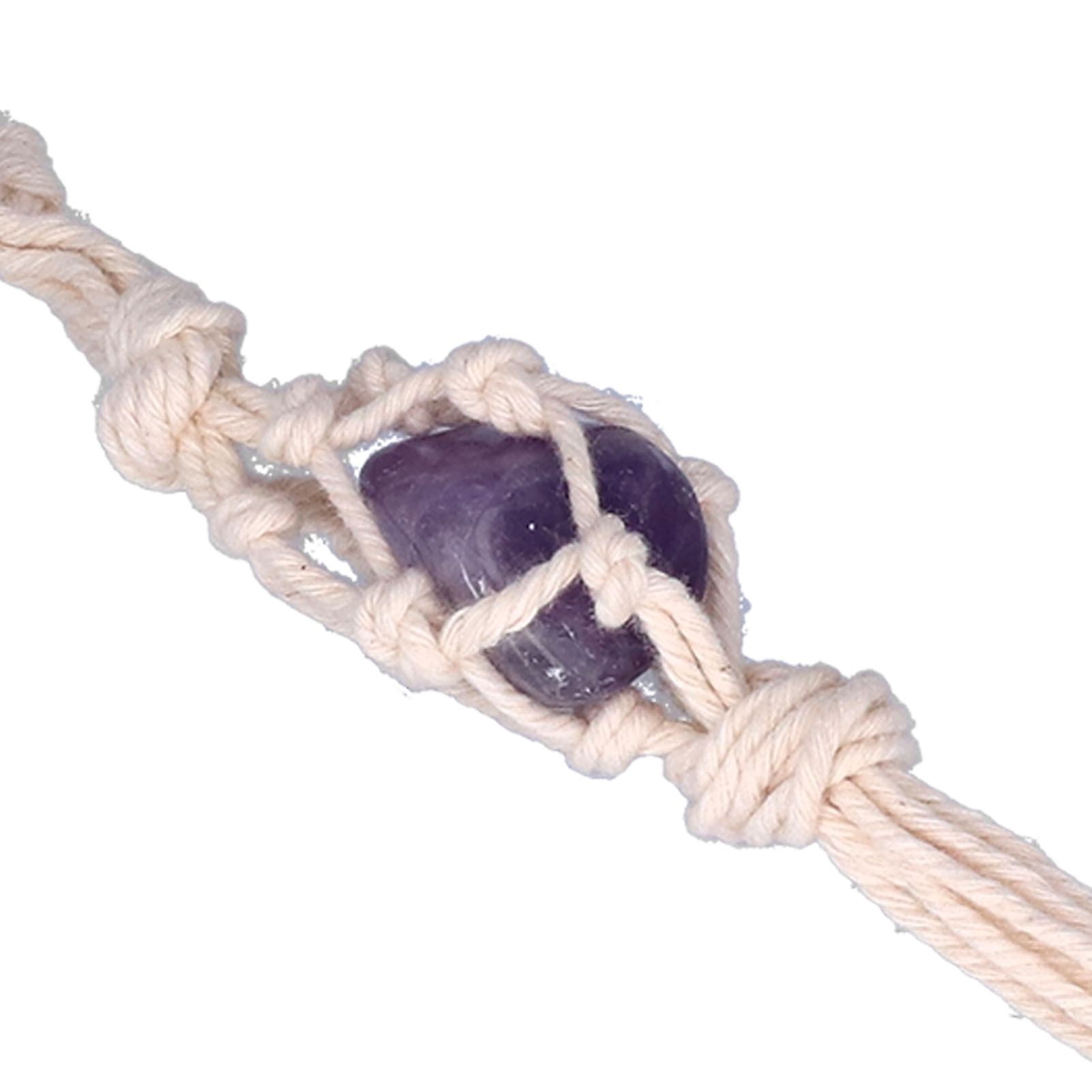 5pcs Necklace Cord Empty Stone Holder Rope Replacement Adjustable Quartz view 13