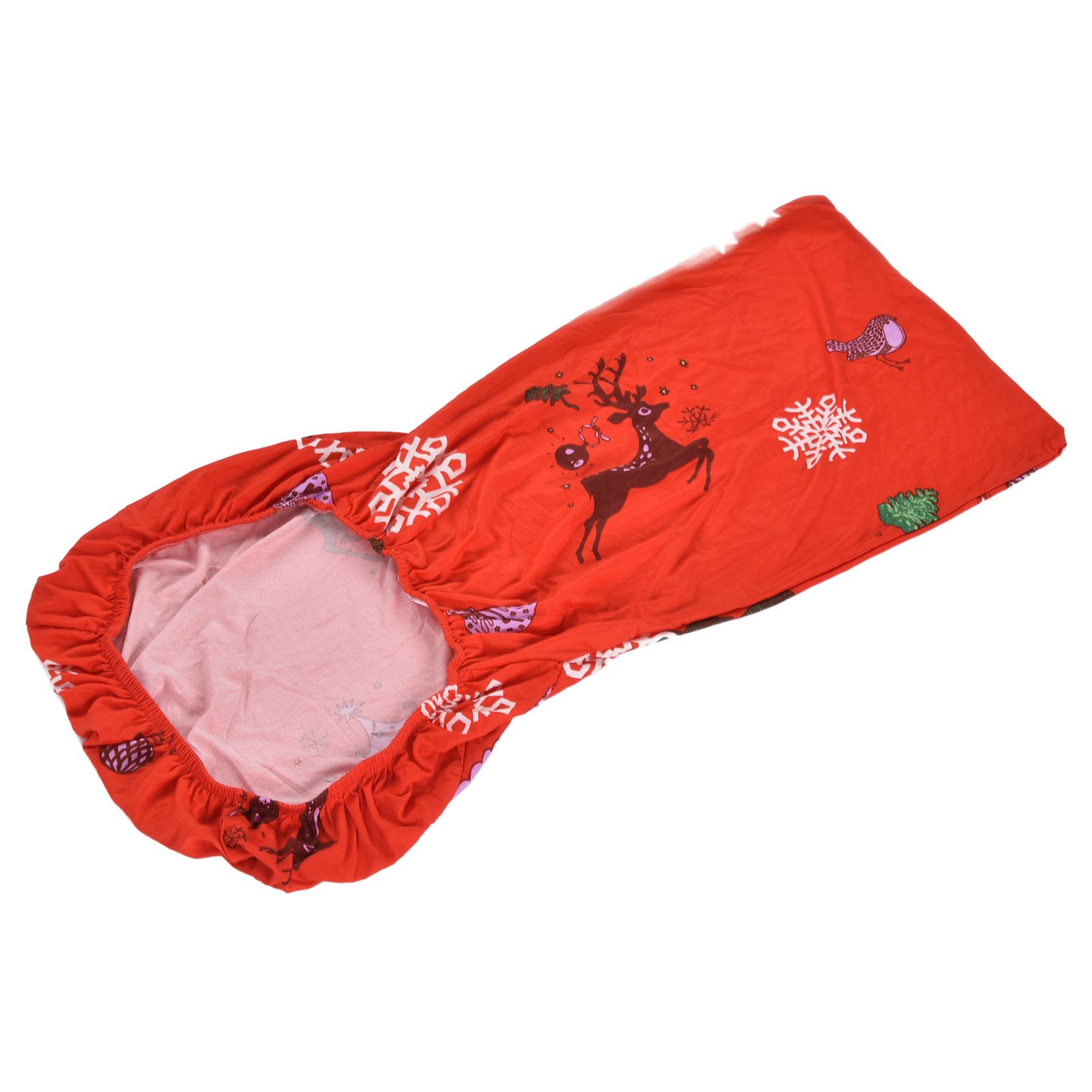 Polyurethane Fiber Christmas Chair Cover Stretchy Anti Folding Stretchable view 3