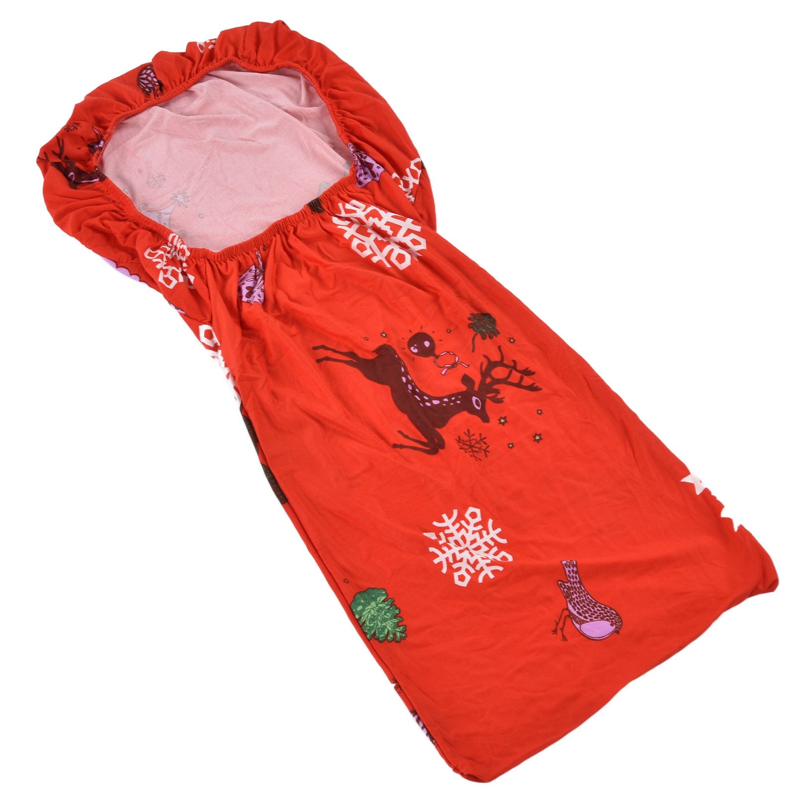 Polyurethane Fiber Christmas Chair Cover Stretchy Anti Folding Stretchable view 4