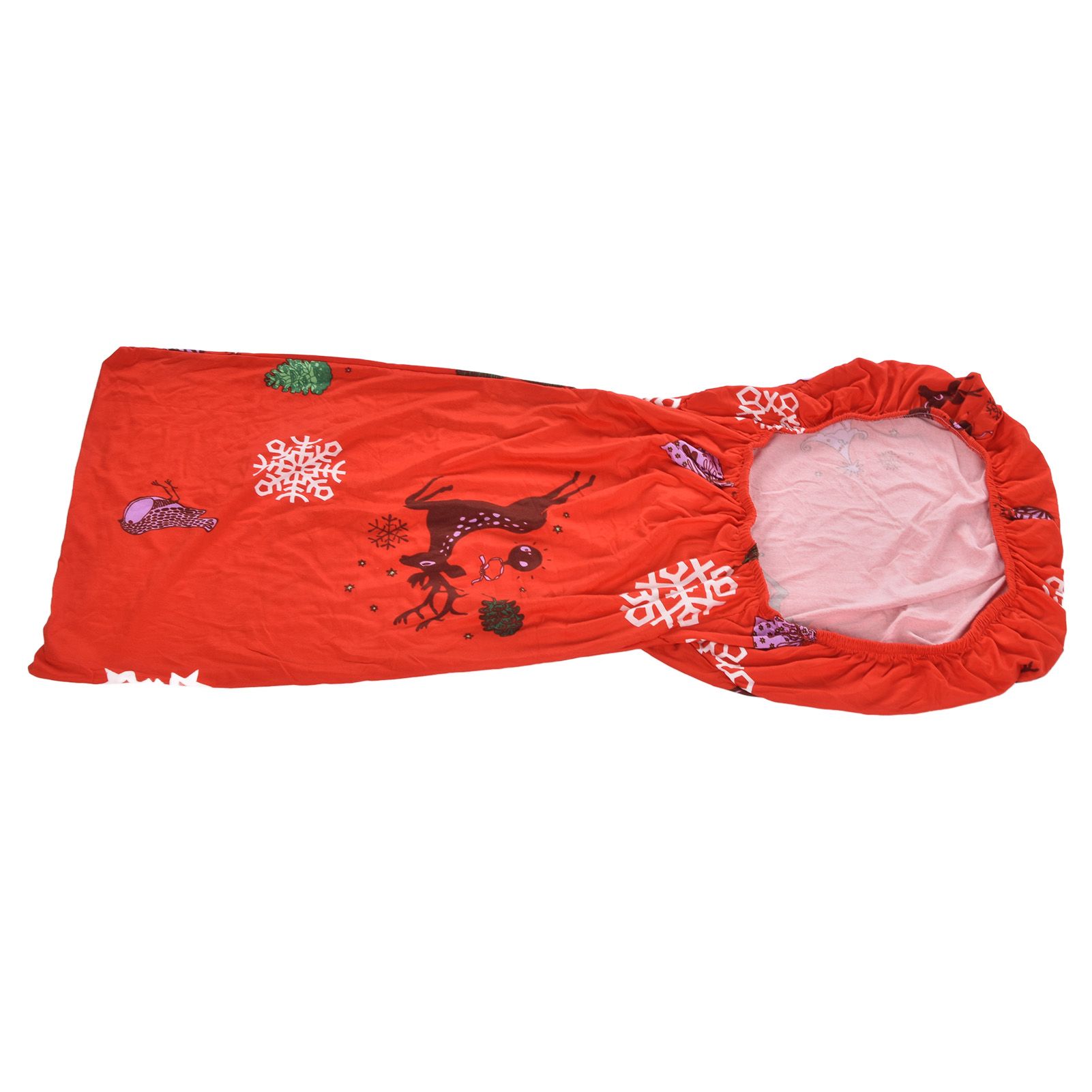 Polyurethane Fiber Christmas Chair Cover Stretchy Anti Folding Stretchable view 5