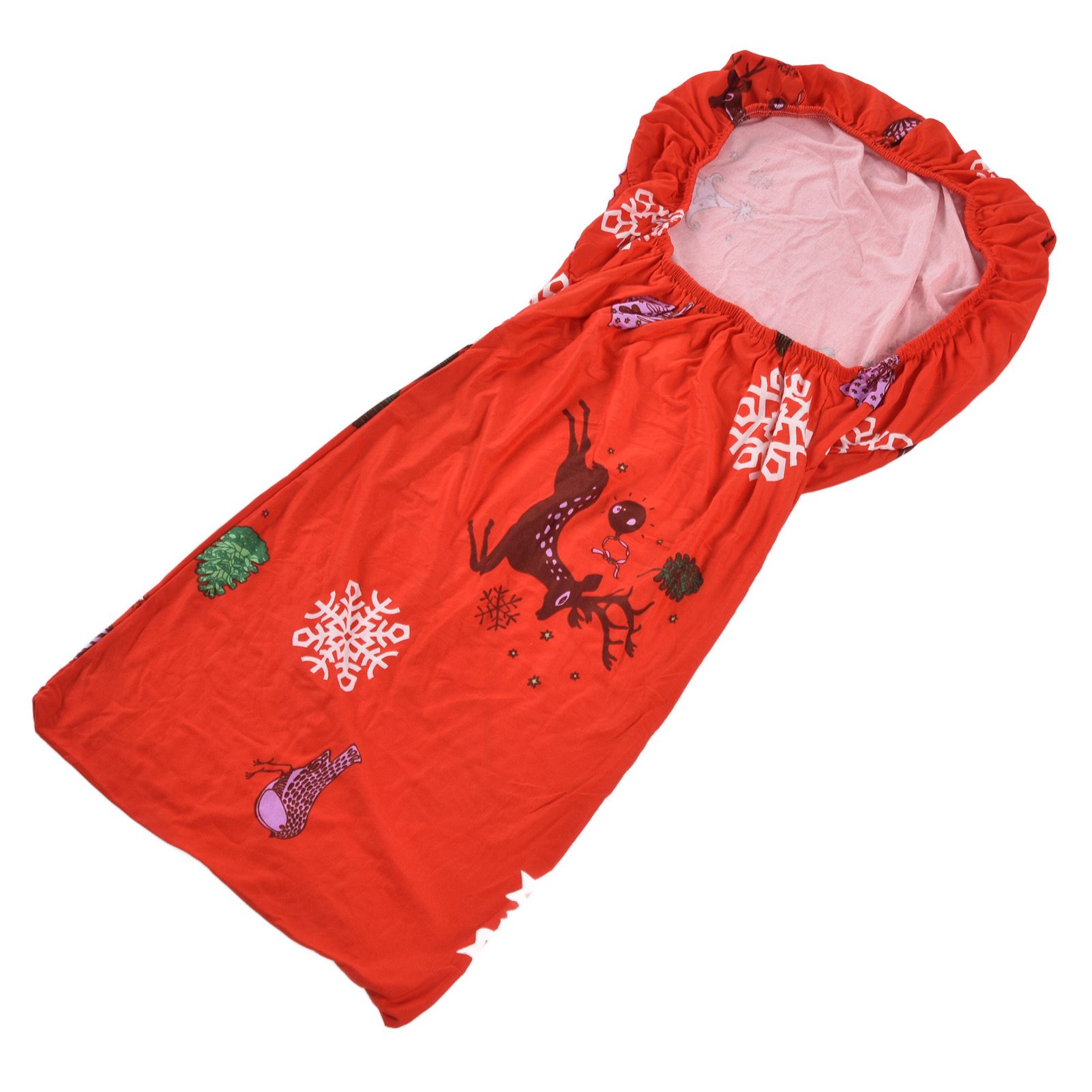 Polyurethane Fiber Christmas Chair Cover Stretchy Anti Folding Stretchable view 6