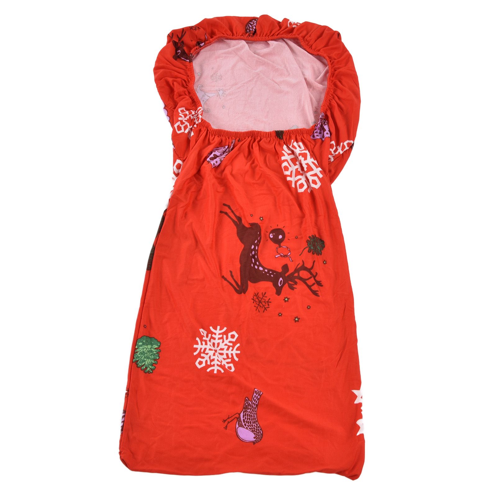 Polyurethane Fiber Christmas Chair Cover Stretchy Anti Folding Stretchable view 7