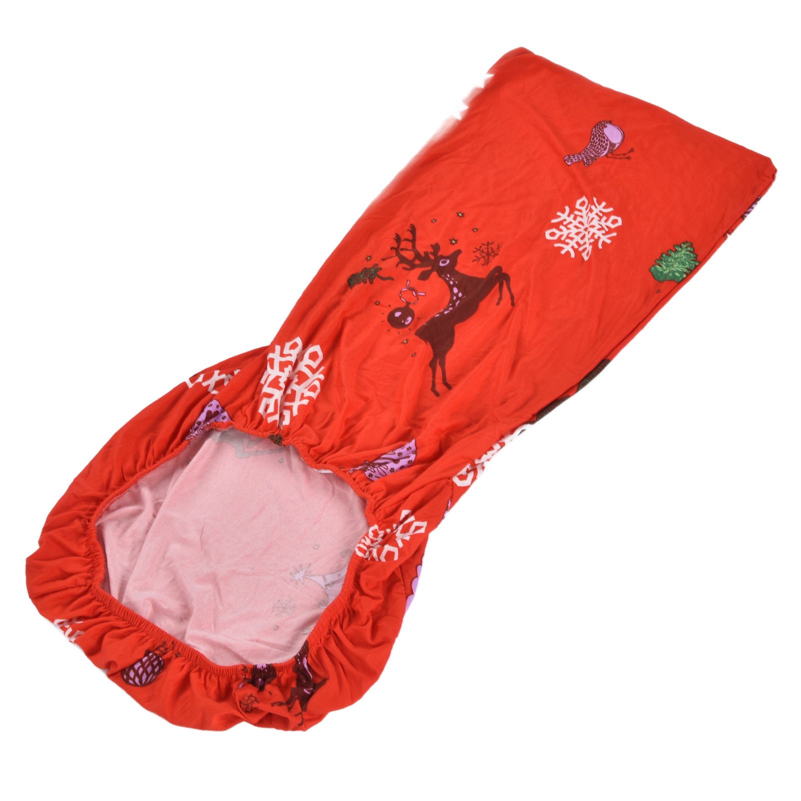 Polyurethane Fiber Christmas Chair Cover Stretchy Anti Folding Stretchable view 9