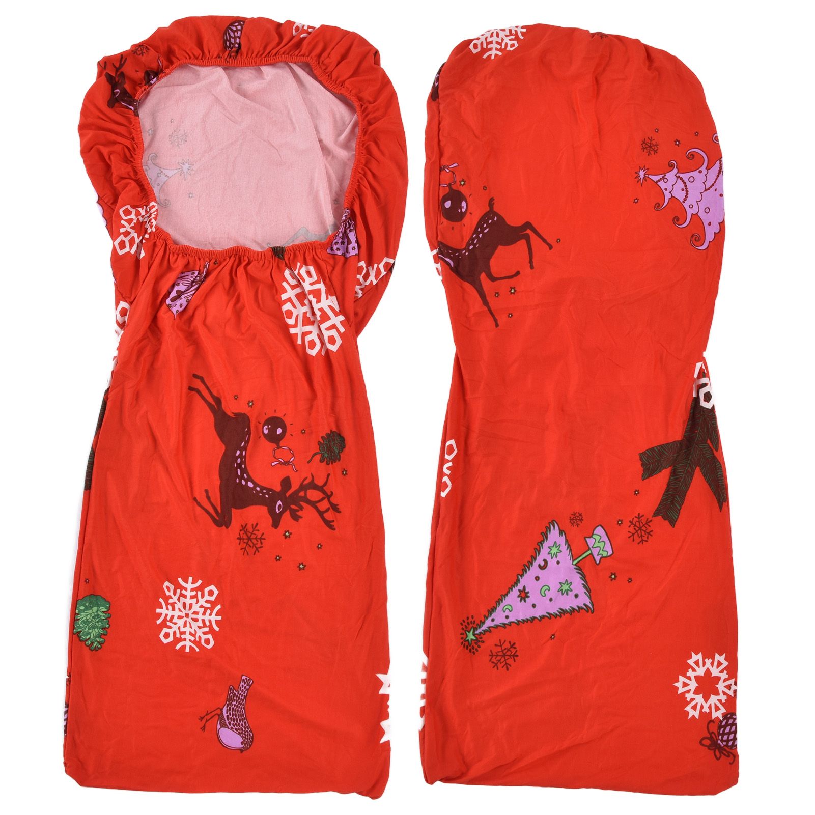 Polyurethane Fiber Christmas Chair Cover Stretchy Anti Folding Stretchable view 10