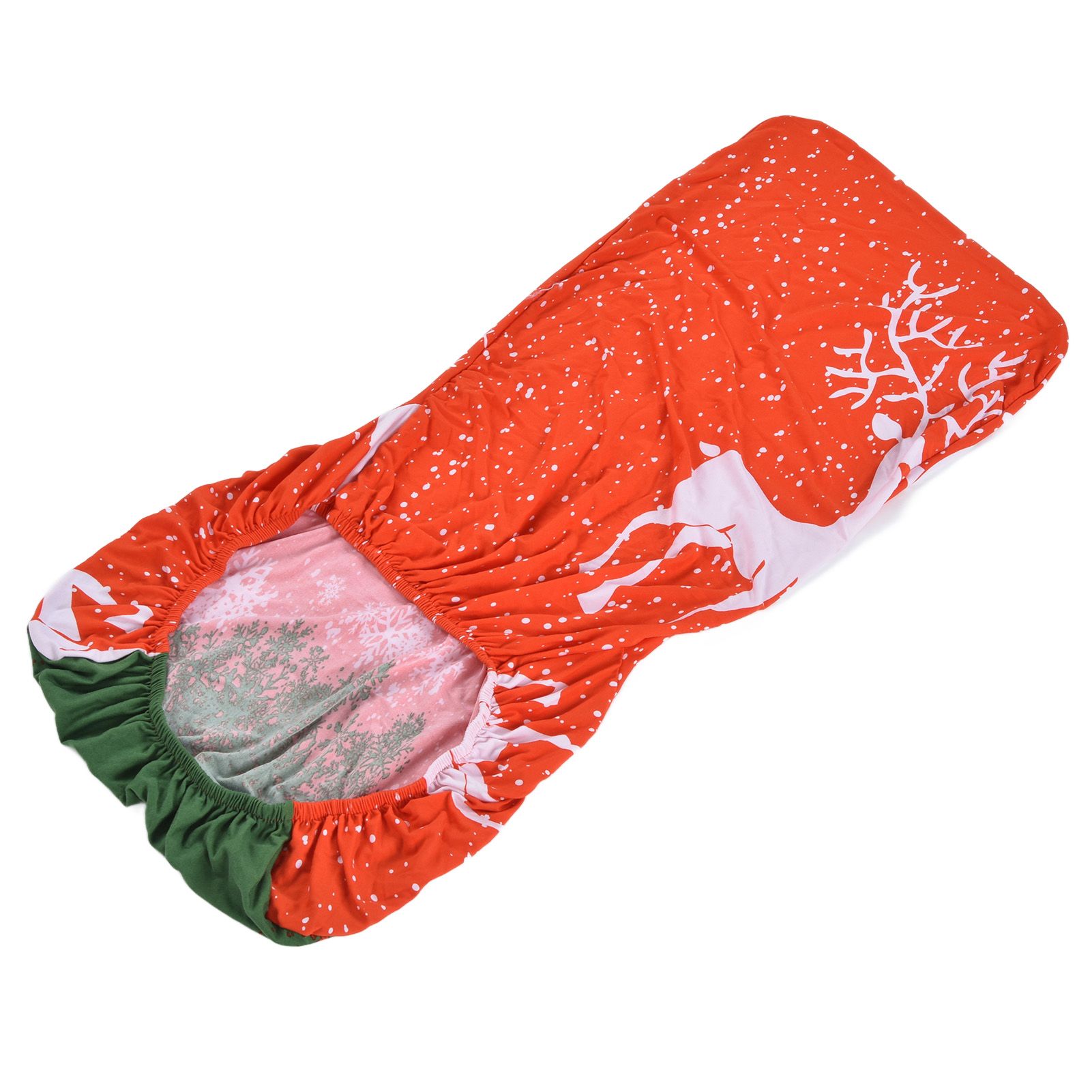 Polyurethane Fiber Christmas Chair Cover Stretchy Anti Folding Stretchable view 3