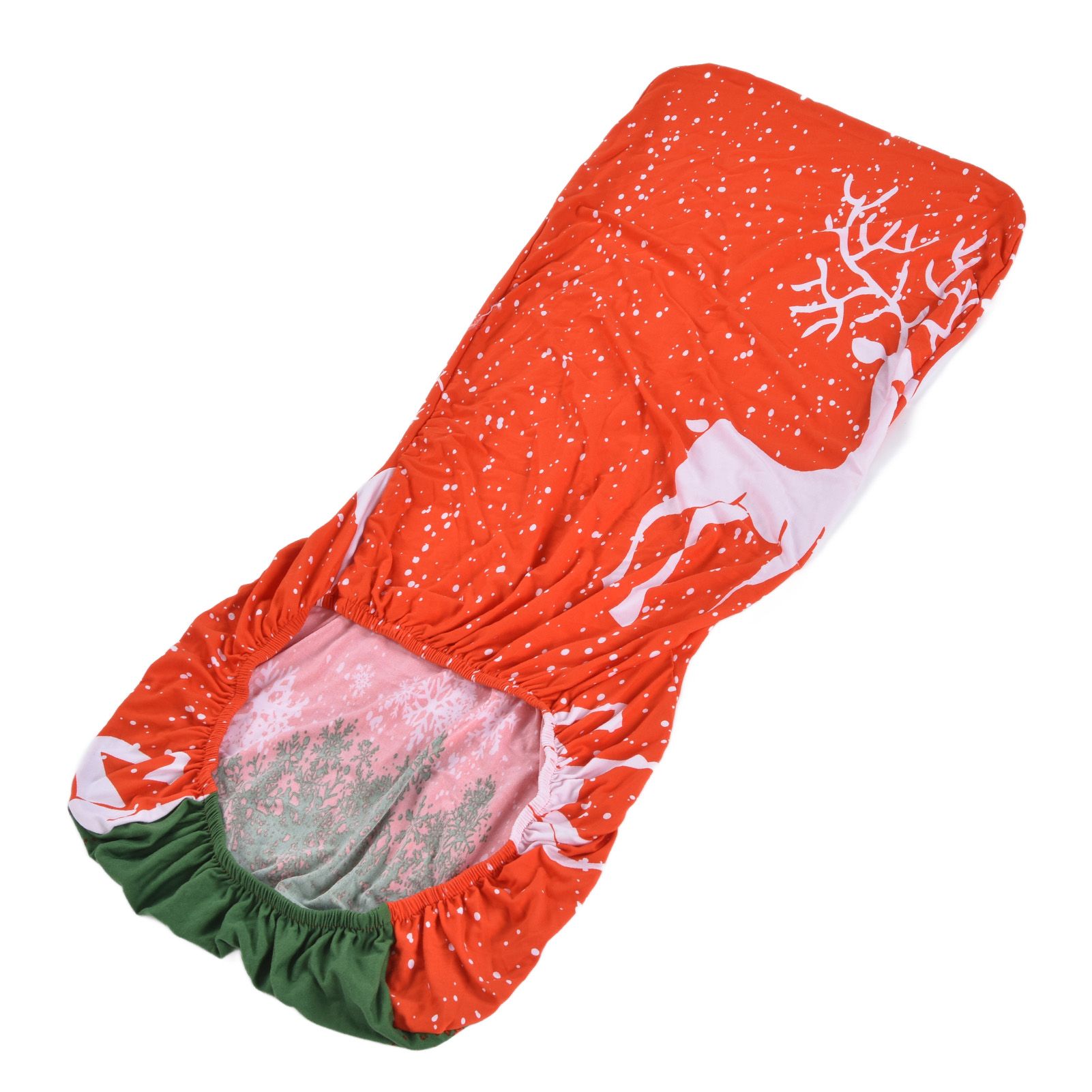 Polyurethane Fiber Christmas Chair Cover Stretchy Anti Folding Stretchable view 9