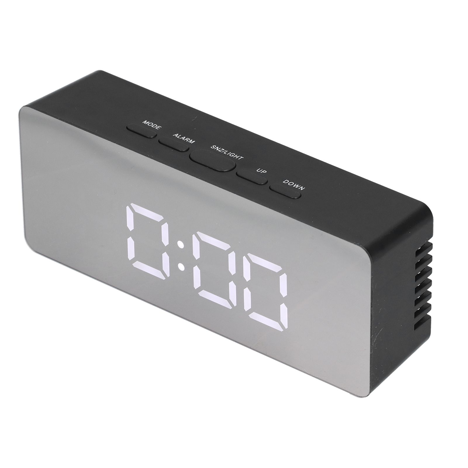 LED Mirror Alarm Clock Rectangular Digital Clock with Temperature Display for view 3