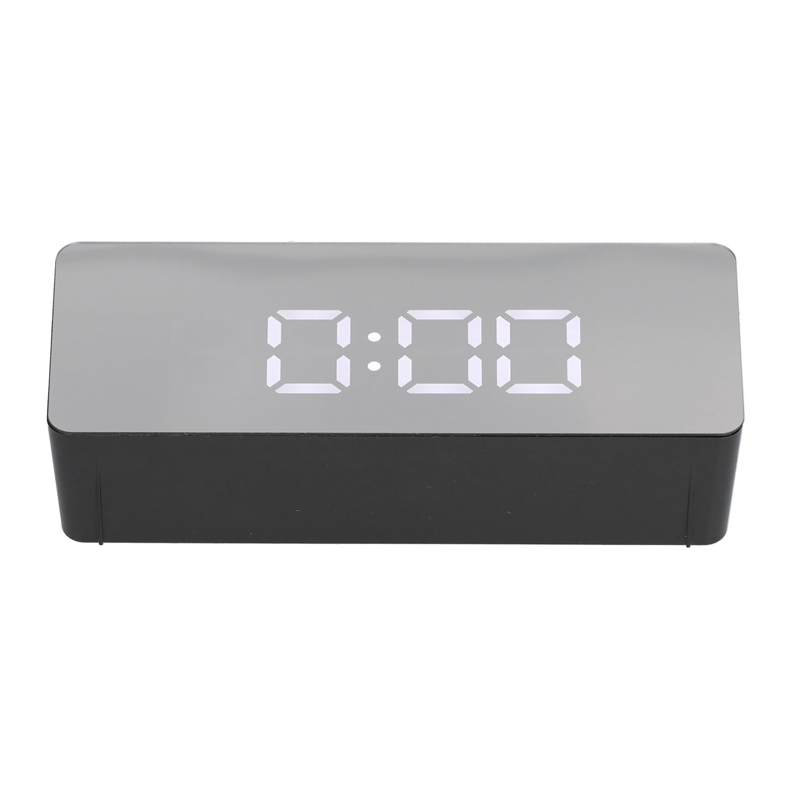 LED Mirror Alarm Clock Rectangular Digital Clock with Temperature Display for view 4