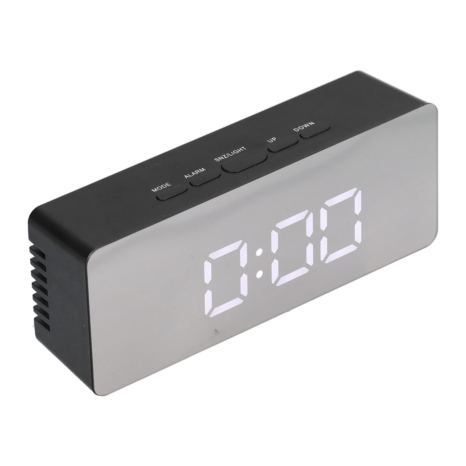LED Mirror Alarm Clock Rectangular Digital Clock with Temperature Display for view 6