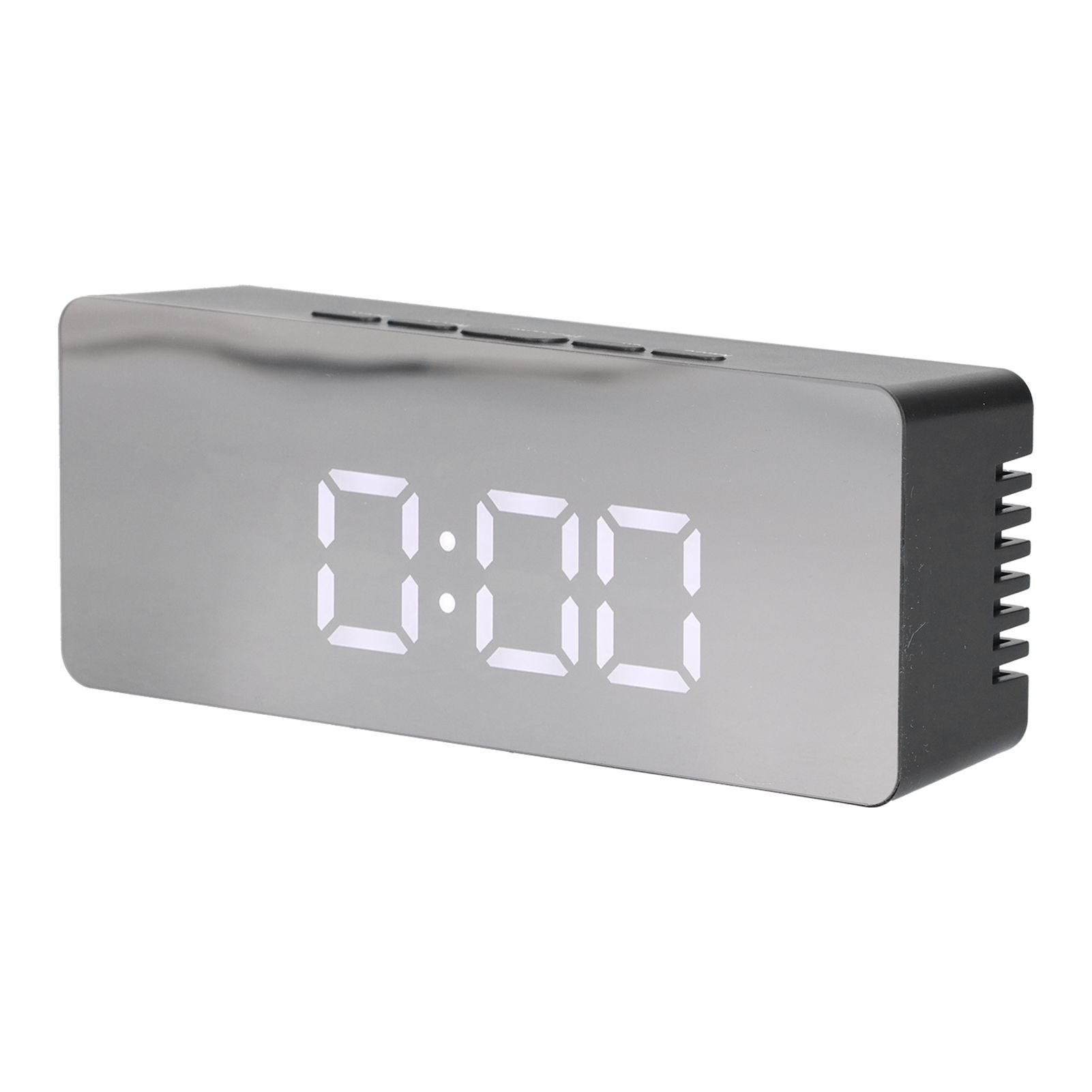 LED Mirror Alarm Clock Rectangular Digital Clock with Temperature Display for view 7