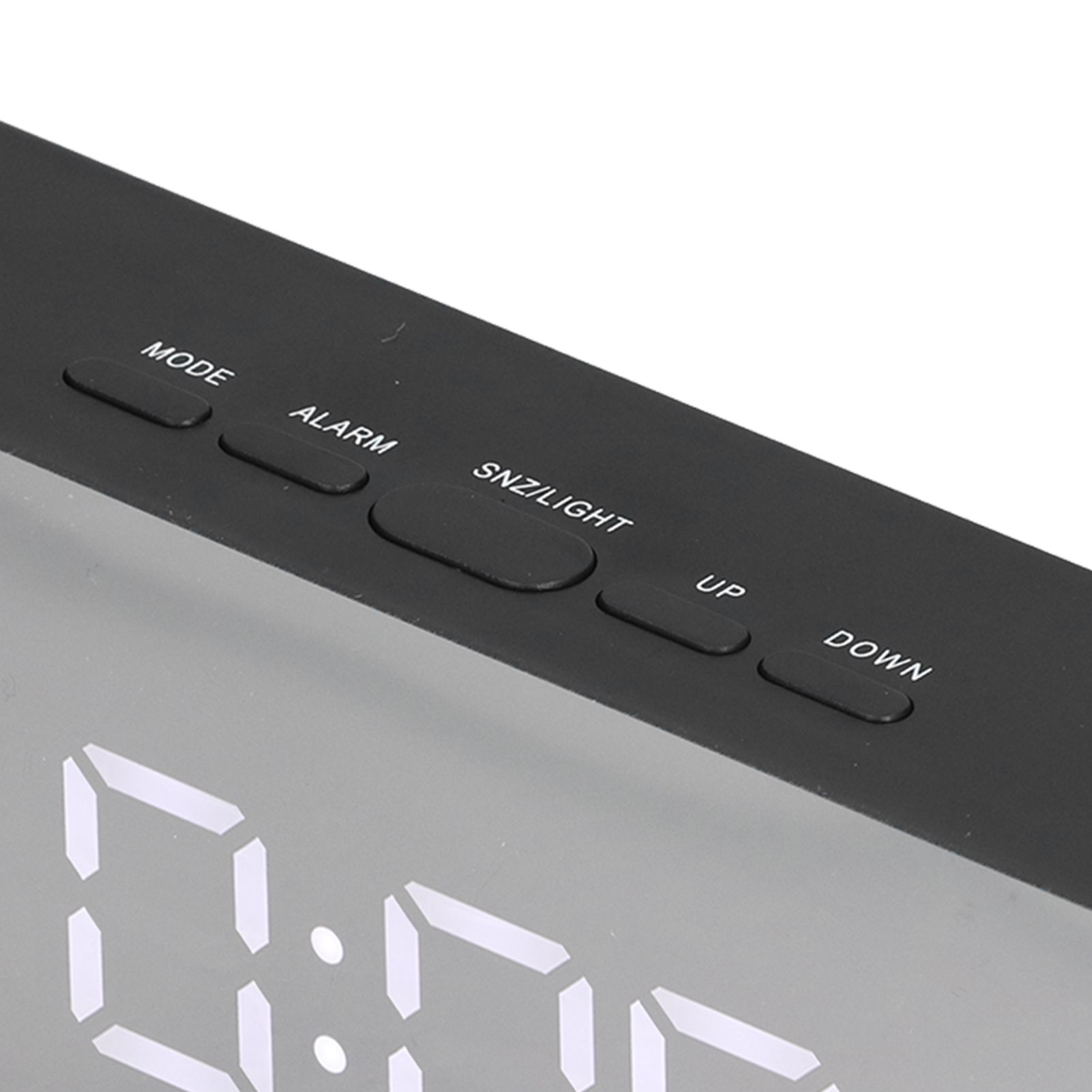 LED Mirror Alarm Clock Rectangular Digital Clock with Temperature Display for view 14