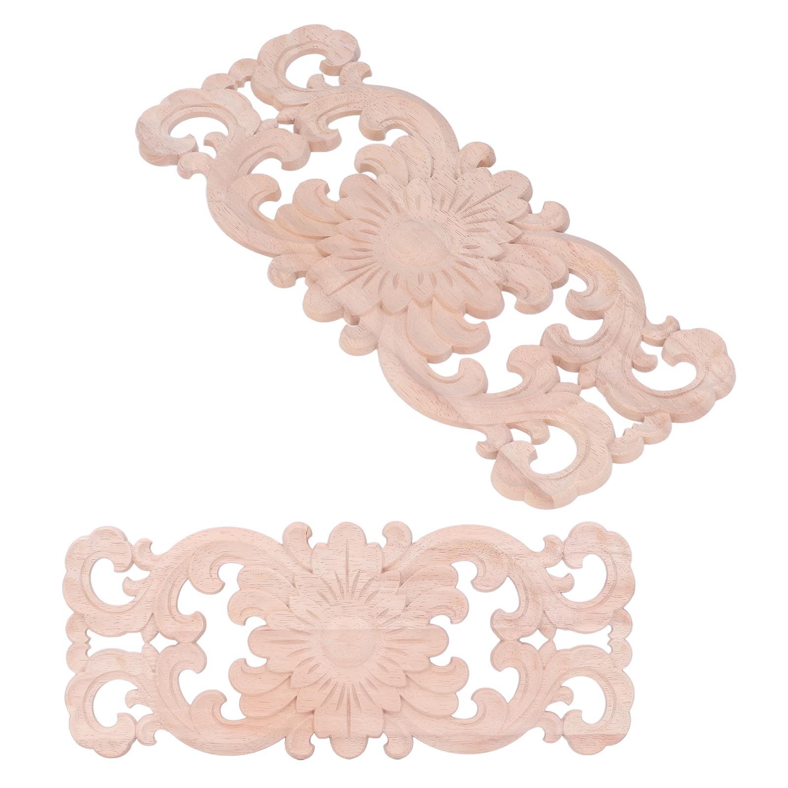 Wooden Appliques DIY Production Exquisite Carving Vintage Style Environmental view 9