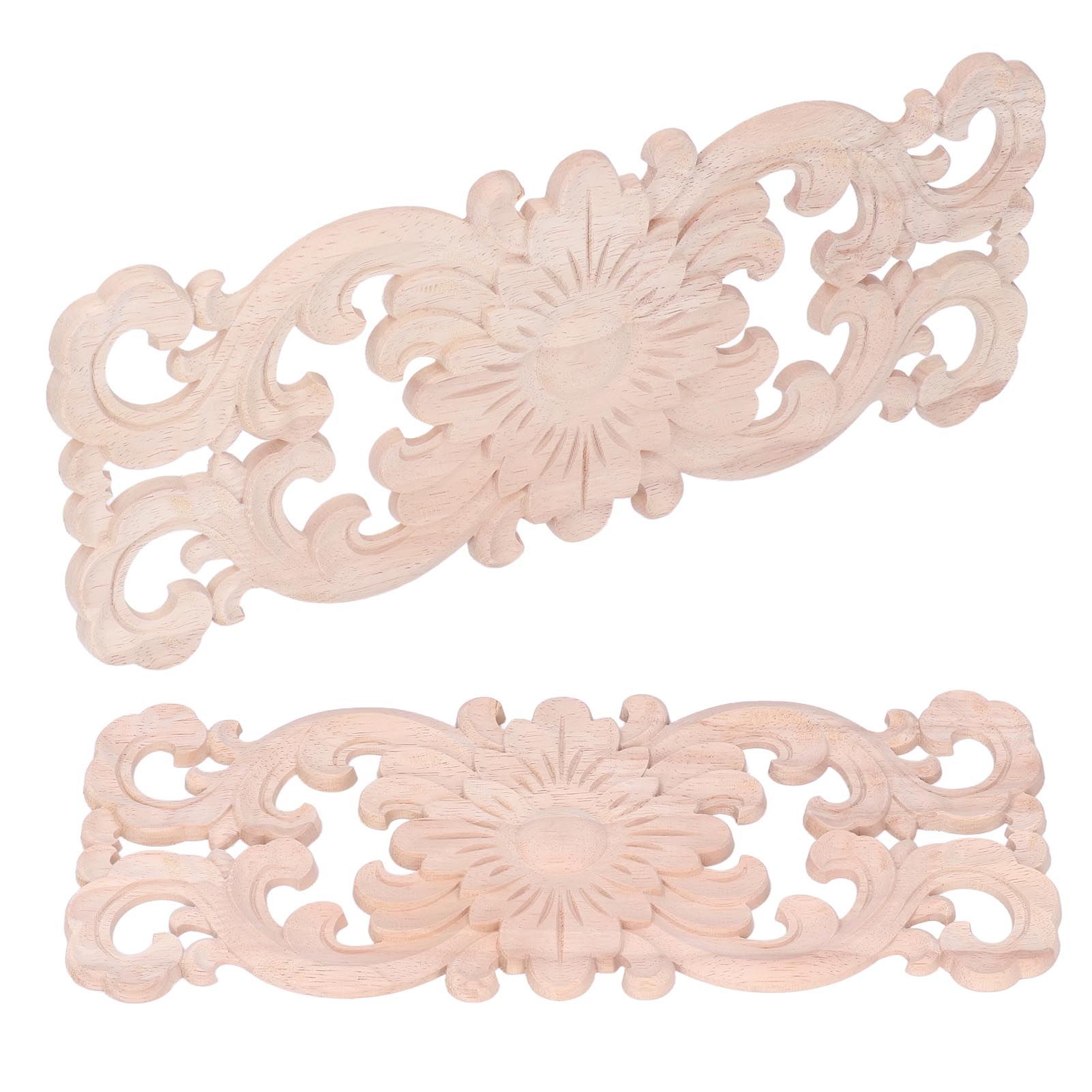 Wooden Appliques DIY Production Exquisite Carving Vintage Style Environmental view 10