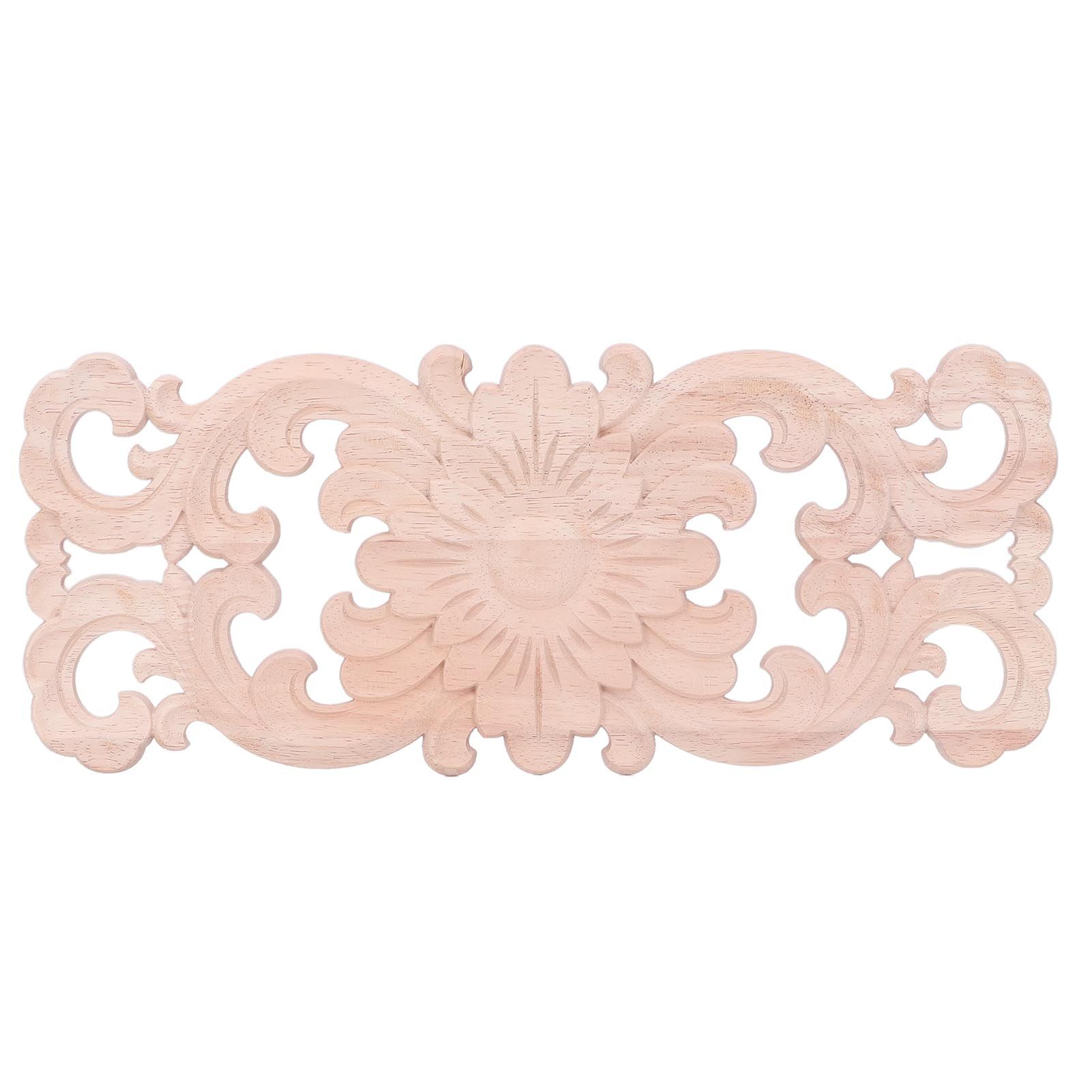 Wooden Appliques DIY Production Exquisite Carving Vintage Style Environmental view 14
