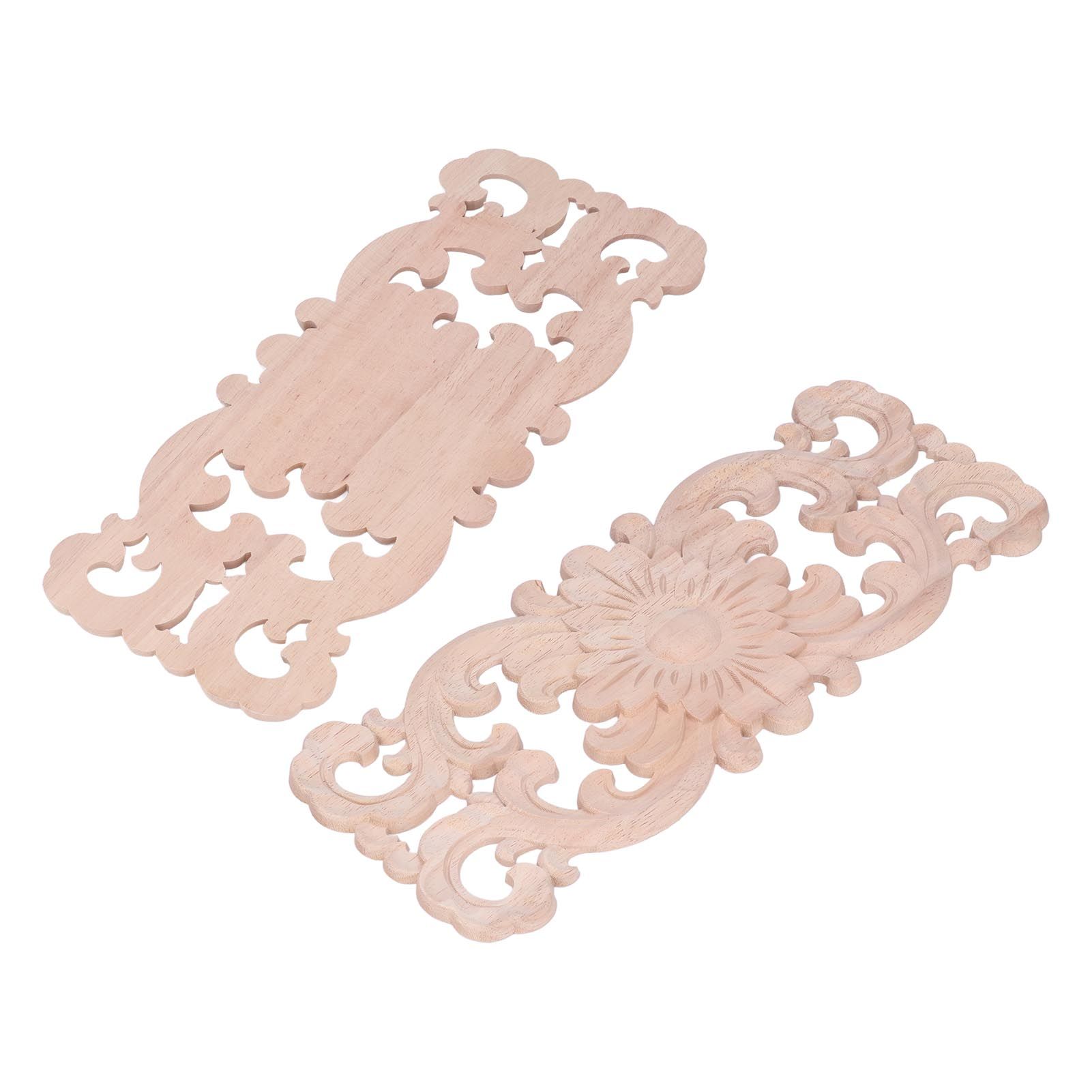 Wooden Appliques DIY Production Exquisite Carving Vintage Style Environmental view 15