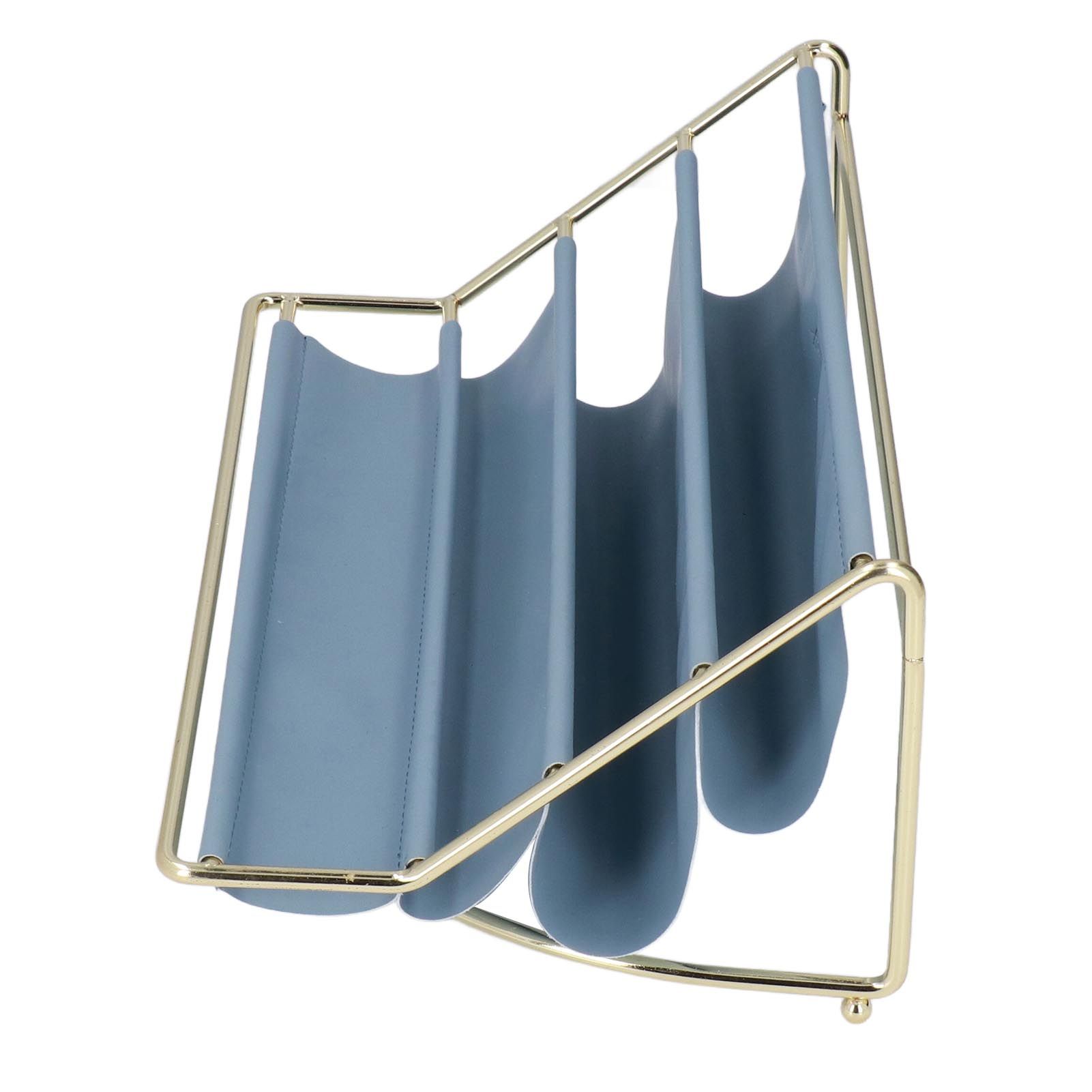 Desk Shelf Organizer Multi Layer Exquisite Premium Metal Leather Durable view 4