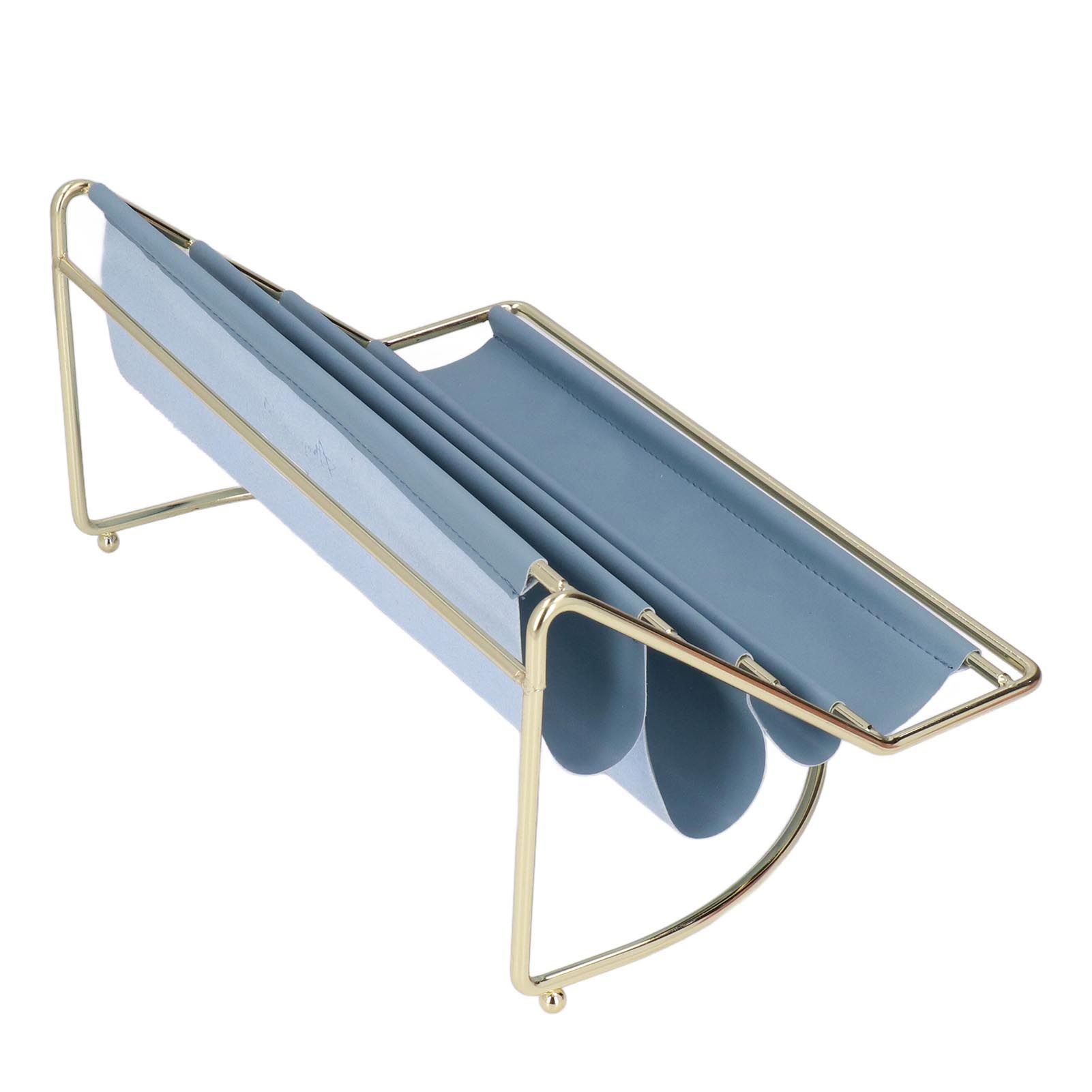 Desk Shelf Organizer Multi Layer Exquisite Premium Metal Leather Durable view 5