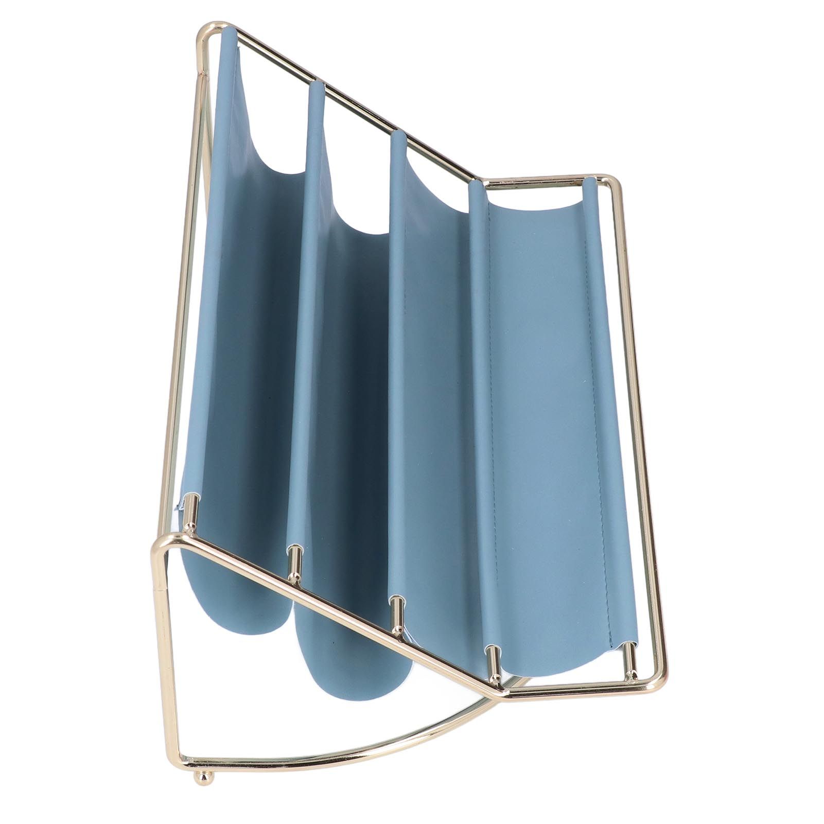 Desk Shelf Organizer Multi Layer Exquisite Premium Metal Leather Durable view 7