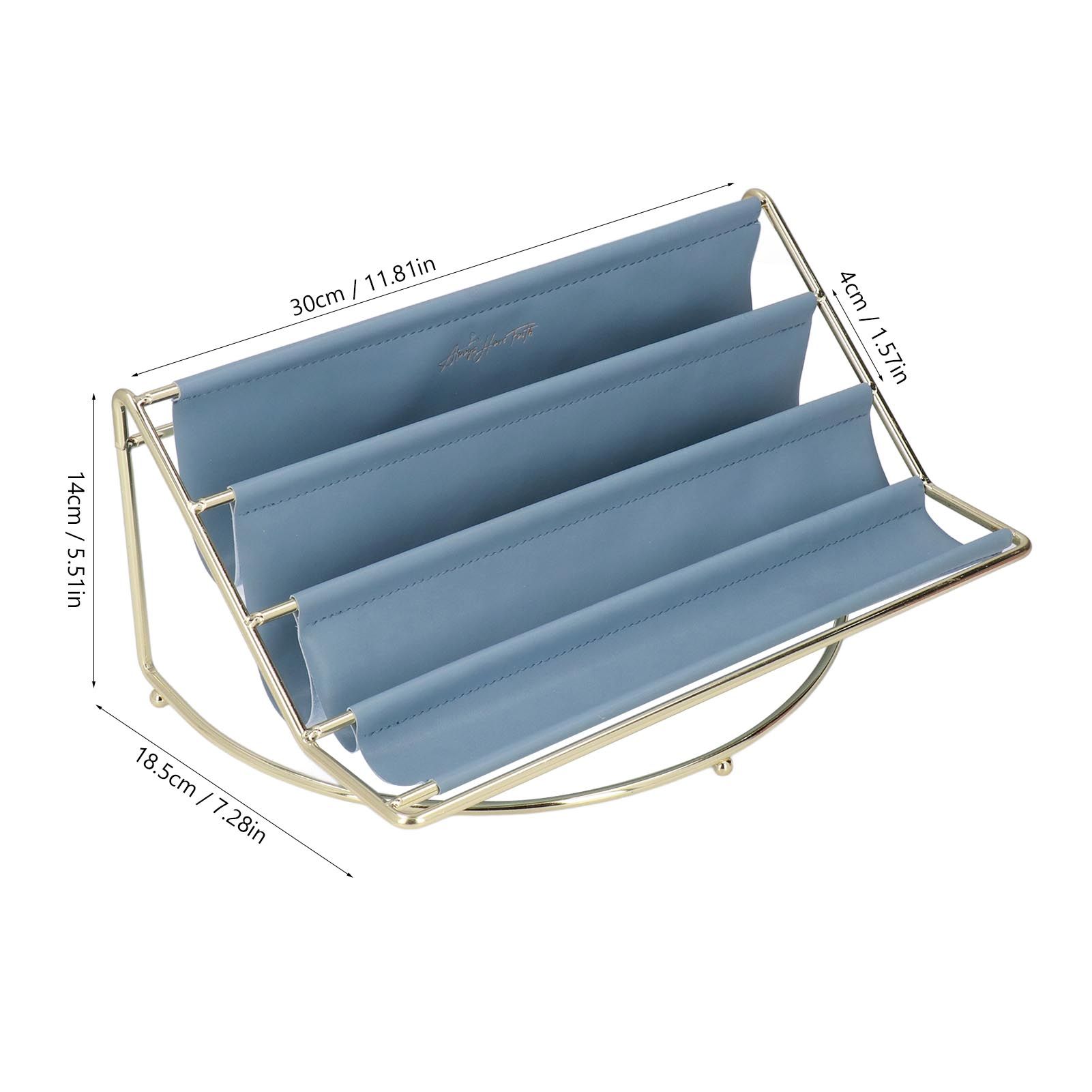 Desk Shelf Organizer Multi Layer Exquisite Premium Metal Leather Durable view 15