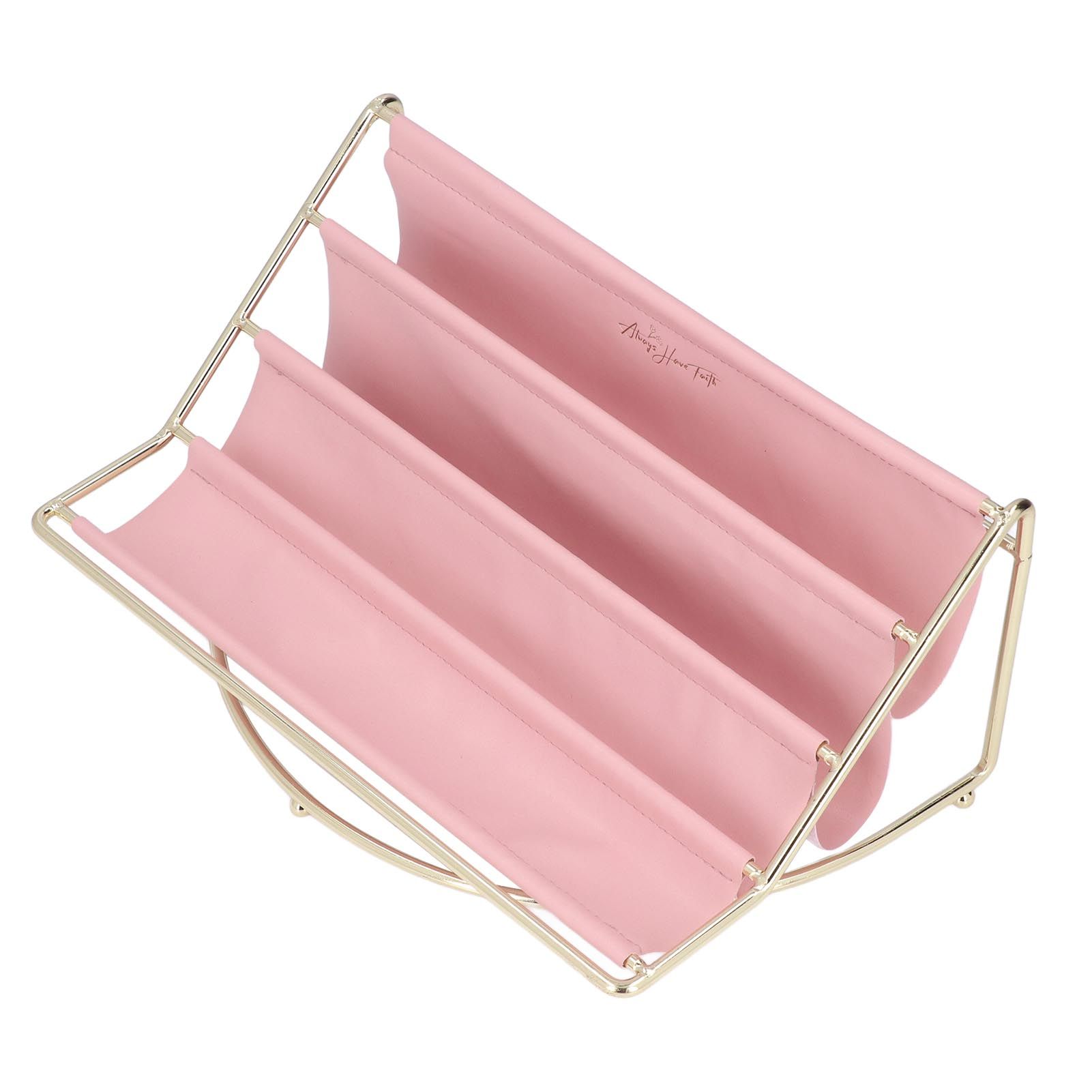 Desk Shelf Organizer Multi Layer Exquisite Premium Metal Leather Durable view 5