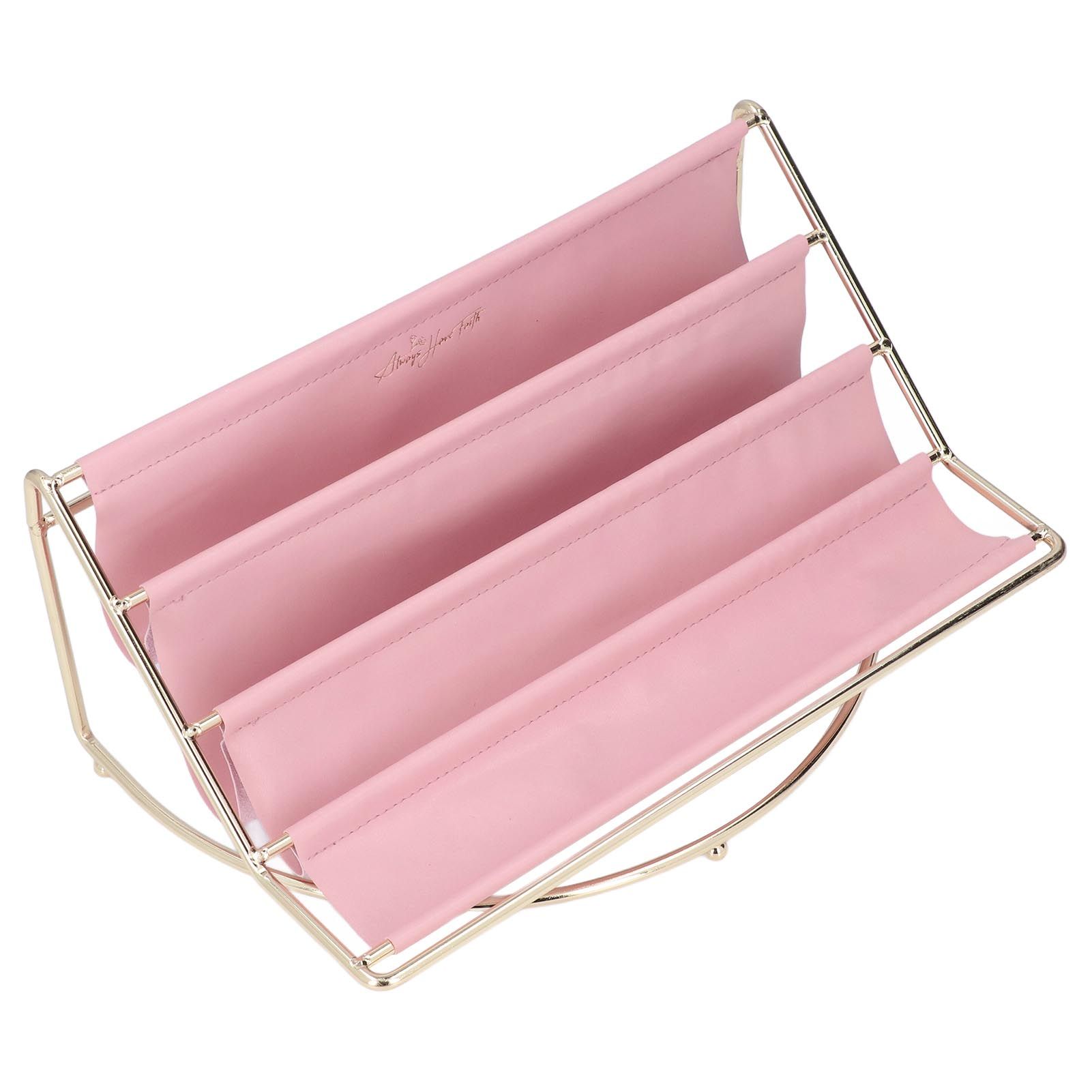 Desk Shelf Organizer Multi Layer Exquisite Premium Metal Leather Durable view 10