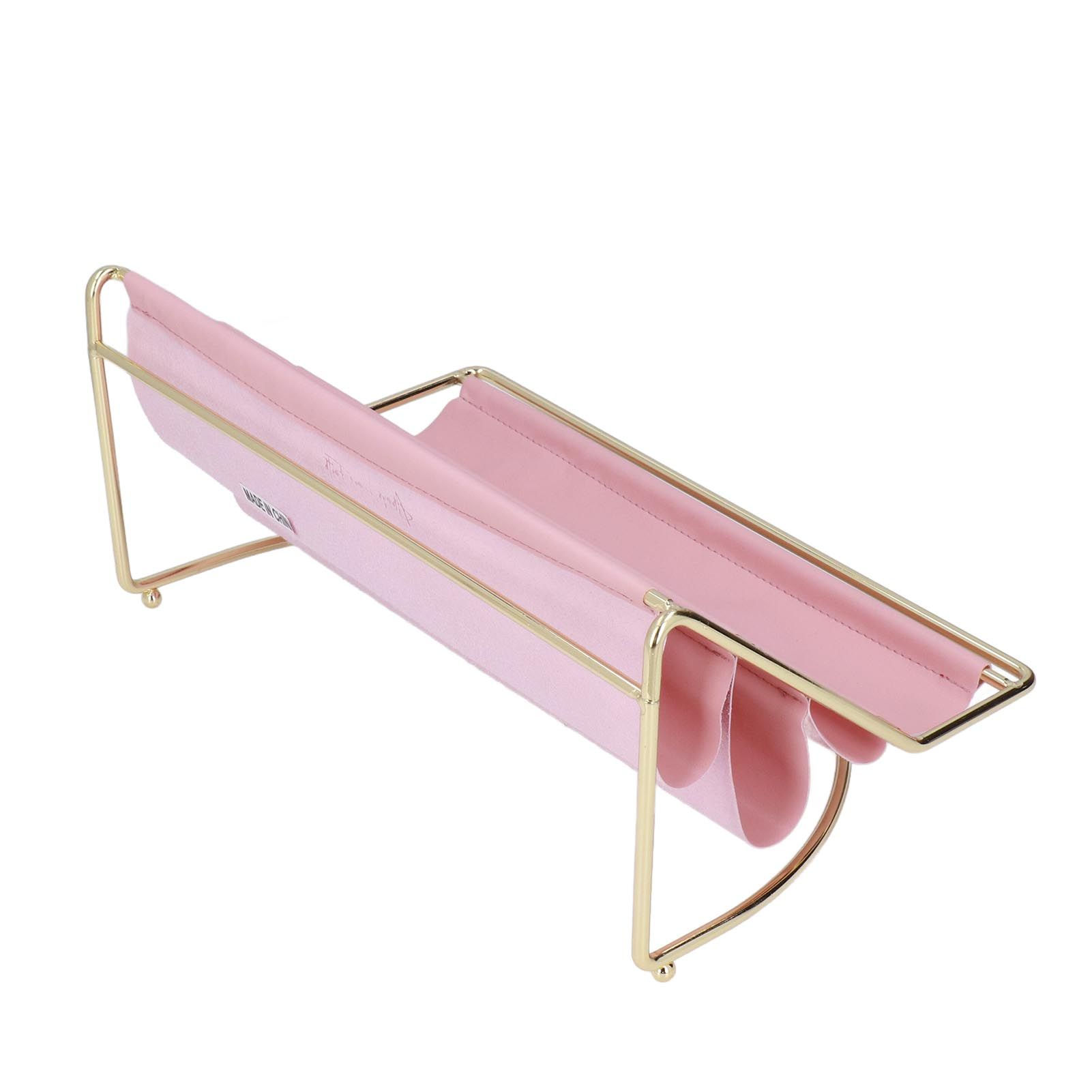 Desk Shelf Organizer Multi Layer Exquisite Premium Metal Leather Durable view 13