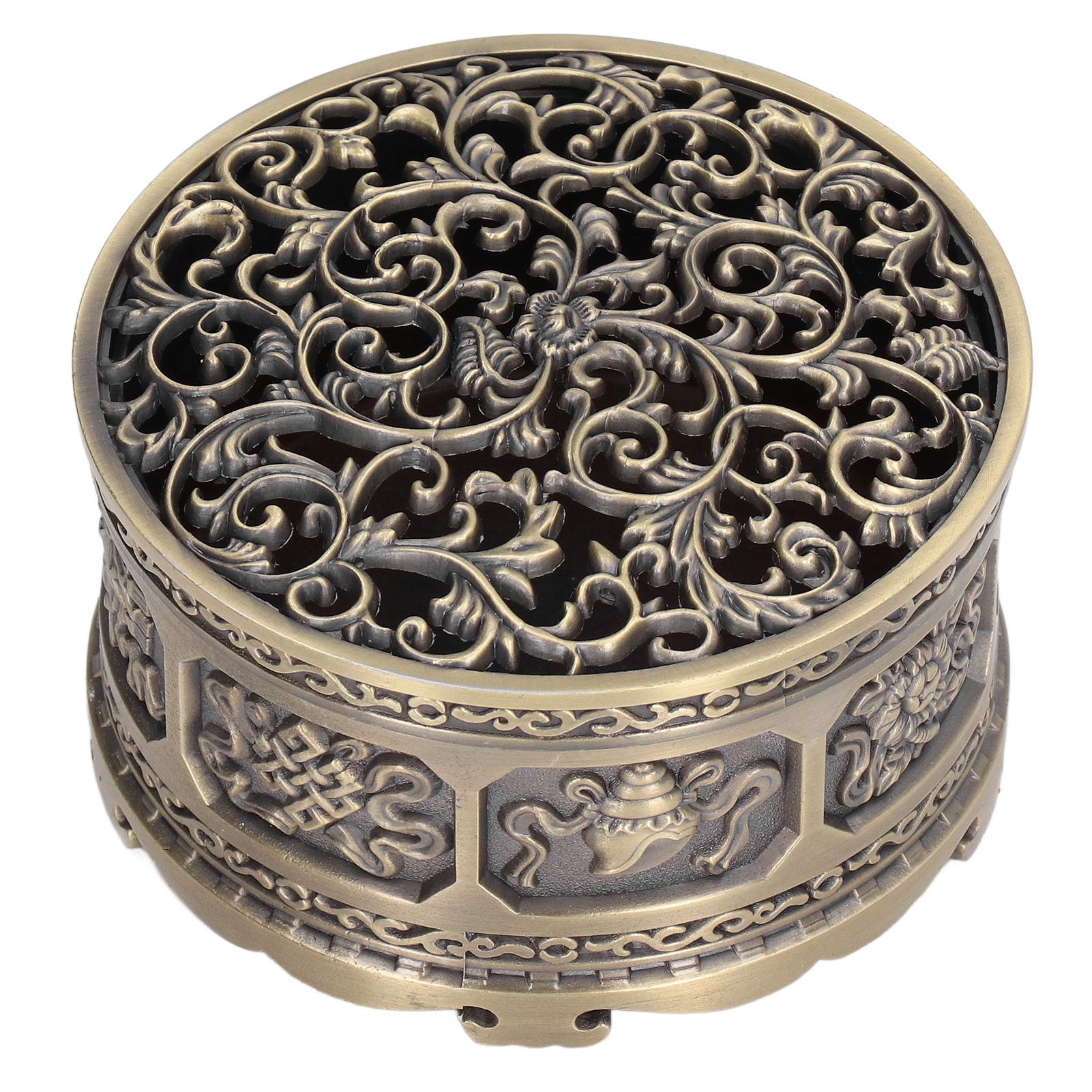 Incense Holder Burner Copper Aroma Burner Home Decoration Ornament for Indoor view 2