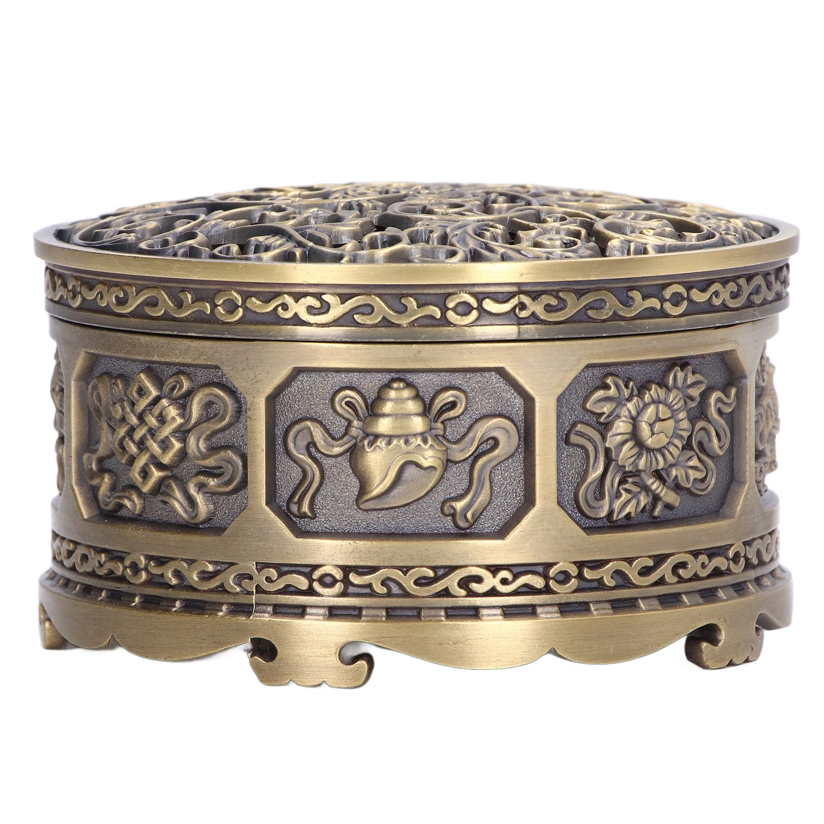 Incense Holder Burner Copper Aroma Burner Home Decoration Ornament for Indoor view 3