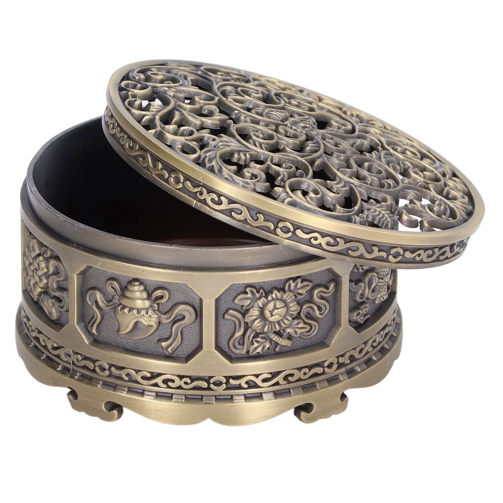 Incense Holder Burner Copper Aroma Burner Home Decoration Ornament for Indoor view 6