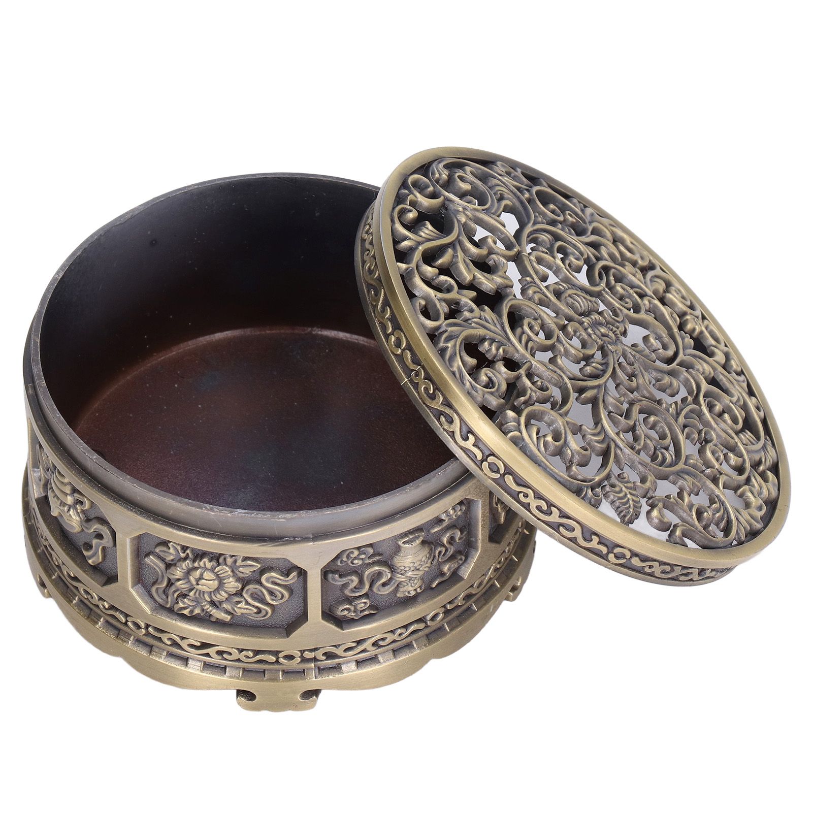 Incense Holder Burner Copper Aroma Burner Home Decoration Ornament for Indoor view 8