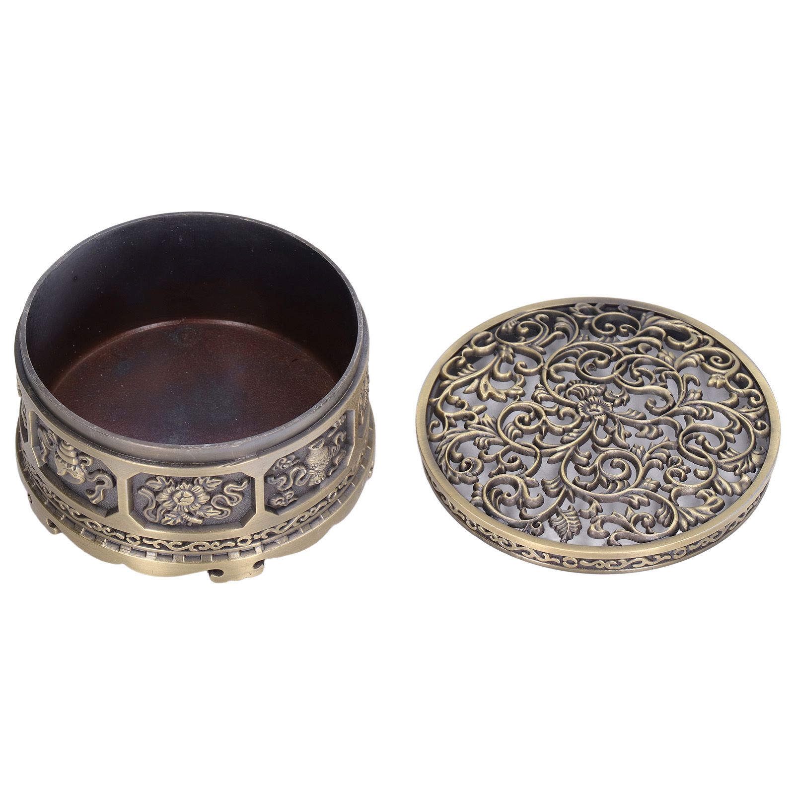 Incense Holder Burner Copper Aroma Burner Home Decoration Ornament for Indoor view 10