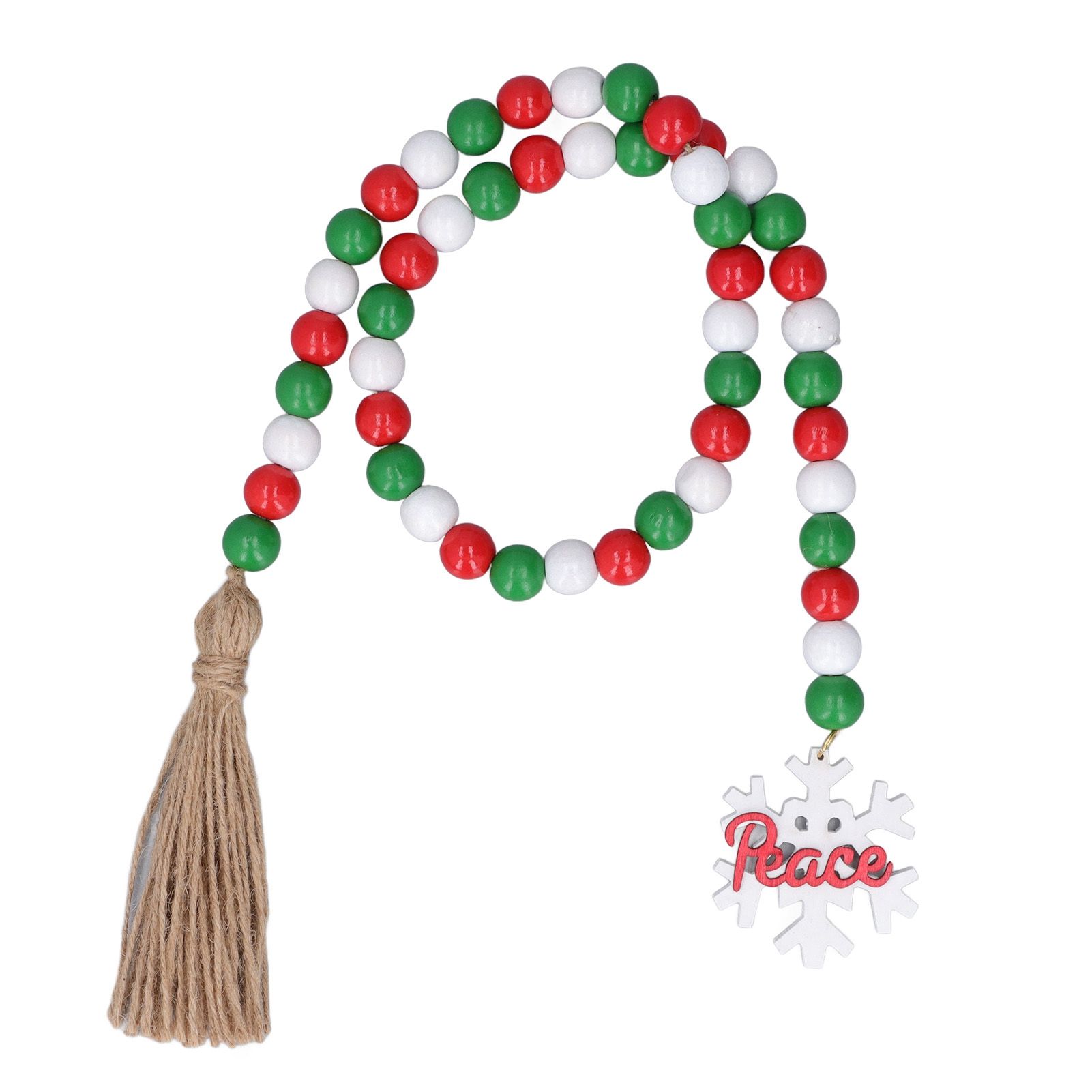 Wooden Beads Garland Colorful Premium Material Durable Vibrant Colors Wide
