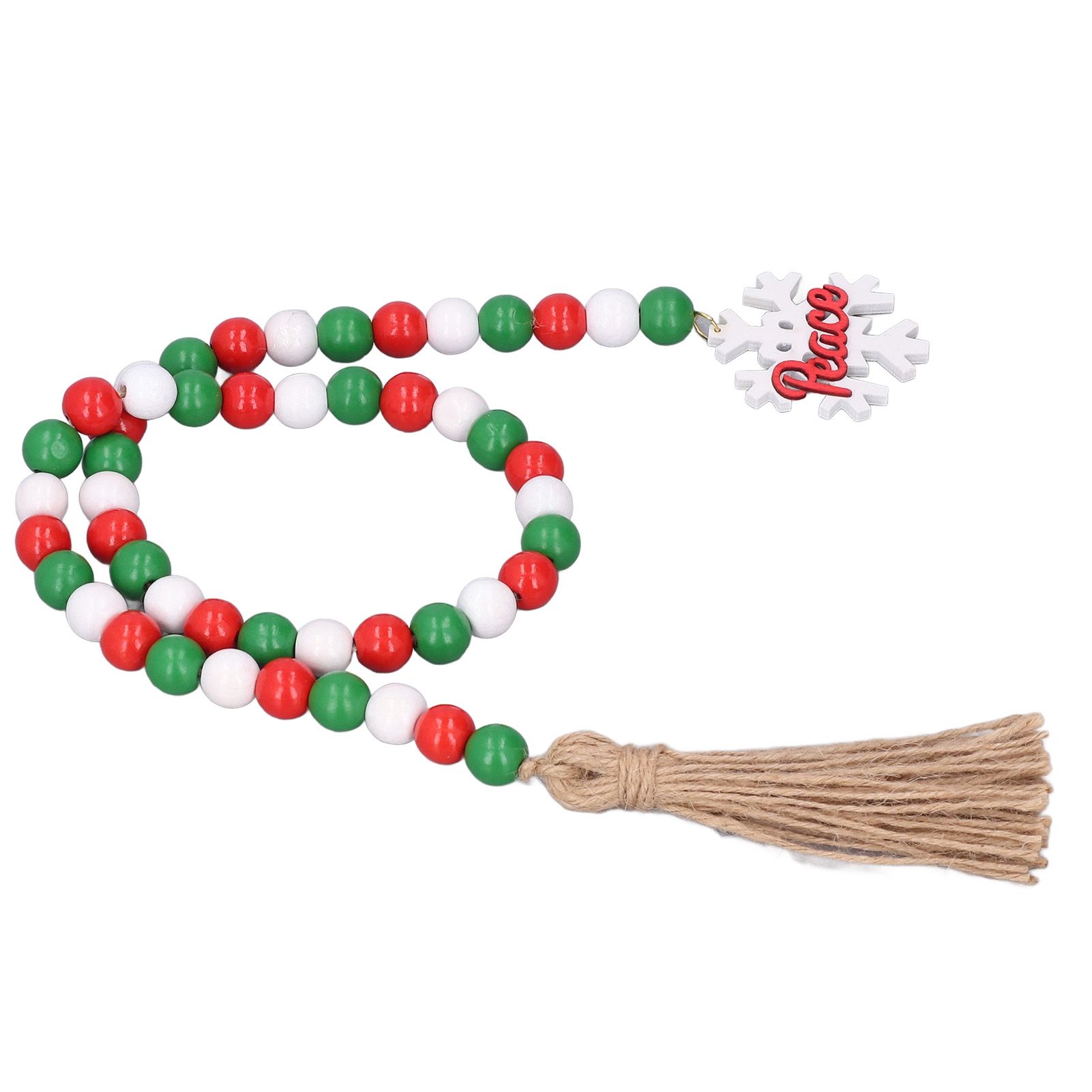 Wooden Beads Garland Colorful Premium Material Durable Vibrant Colors Wide view 2