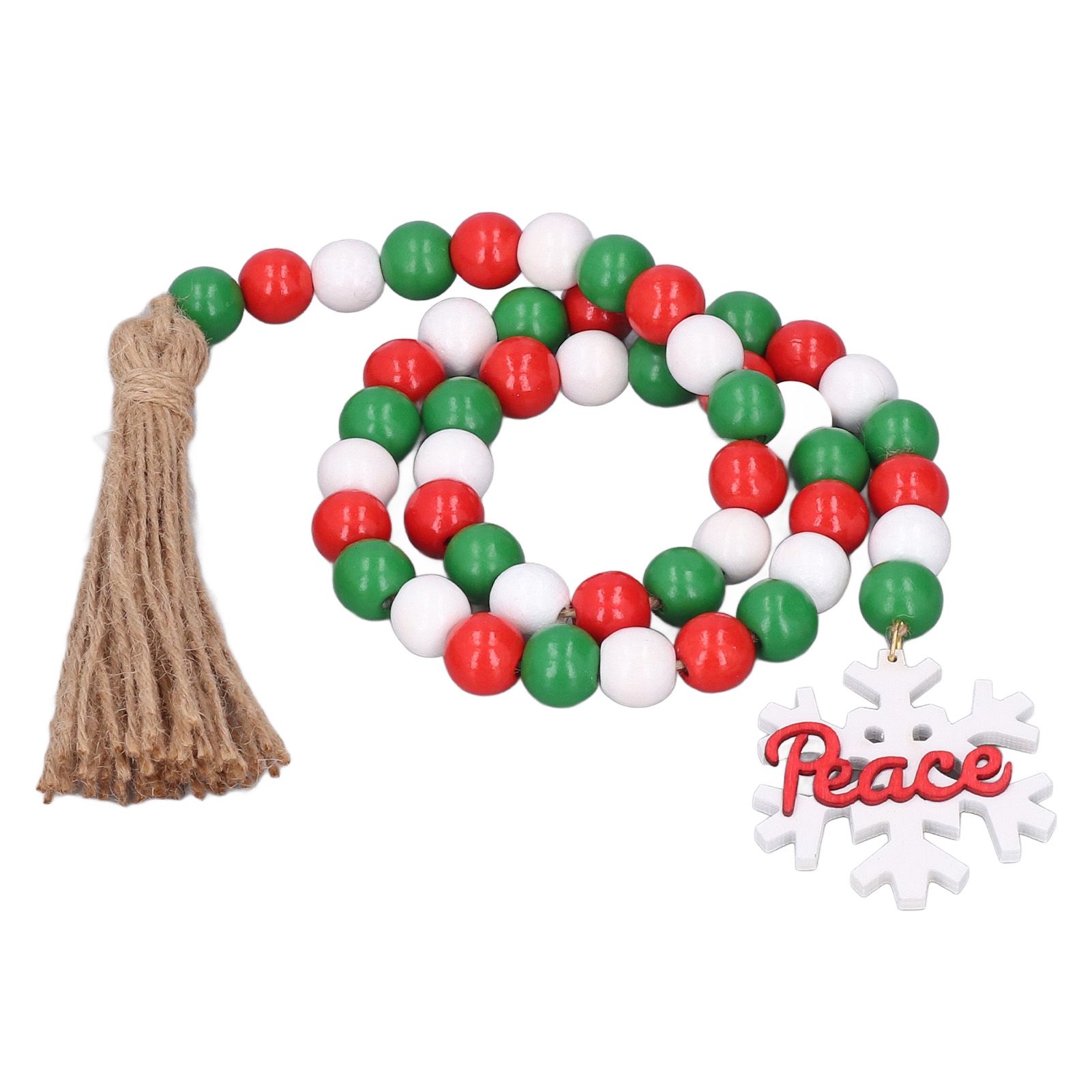 Wooden Beads Garland Colorful Premium Material Durable Vibrant Colors Wide view 3