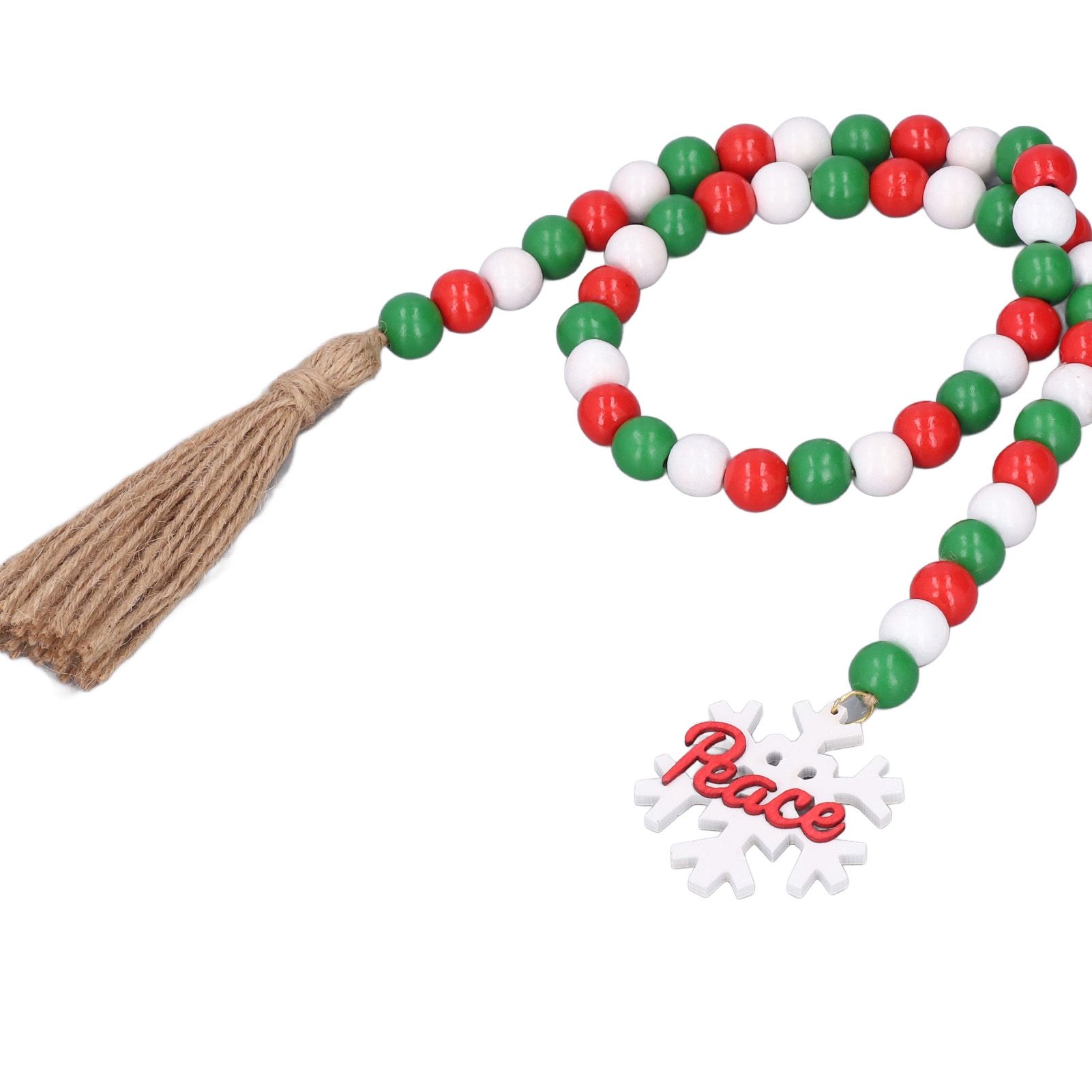 Wooden Beads Garland Colorful Premium Material Durable Vibrant Colors Wide view 5