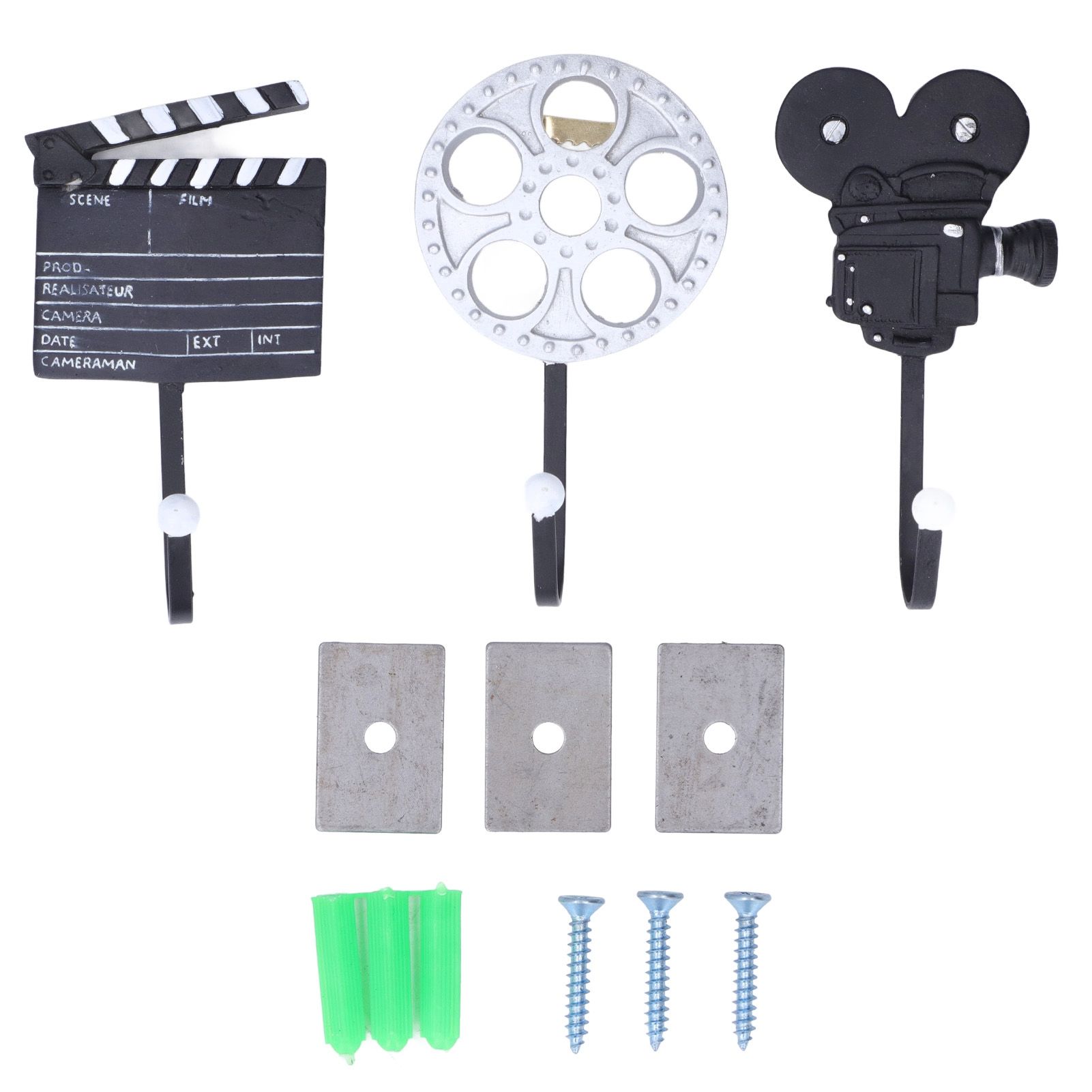 Vintage Movie Style Wall Hooks Modern Decorative Hangers for Hanging Keys