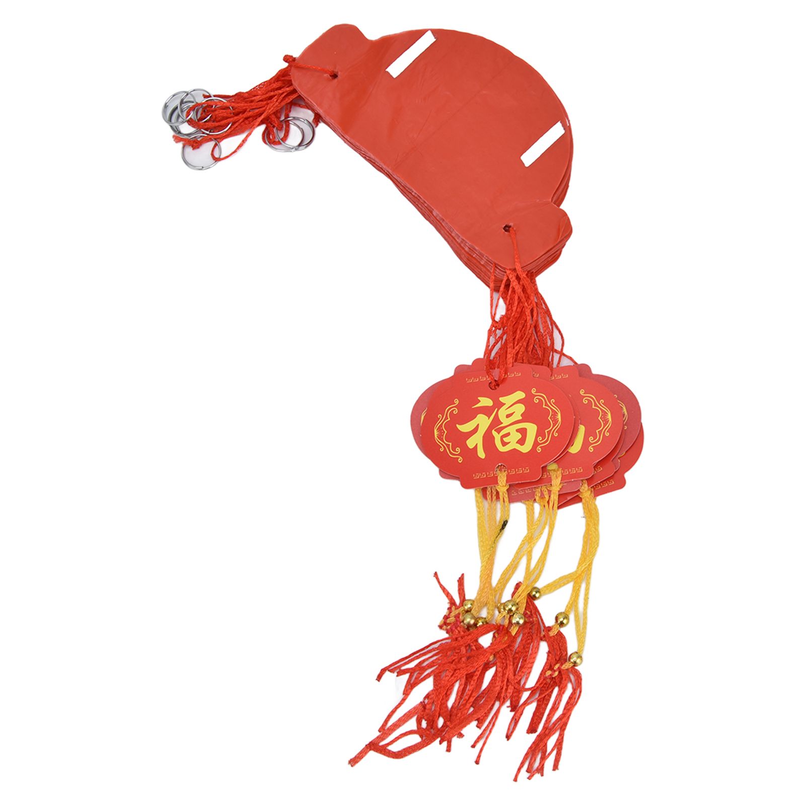 20Pcs Red Paper Chinese Decorative Lantern 15cm Diameter Hanging Ornaments for view 4