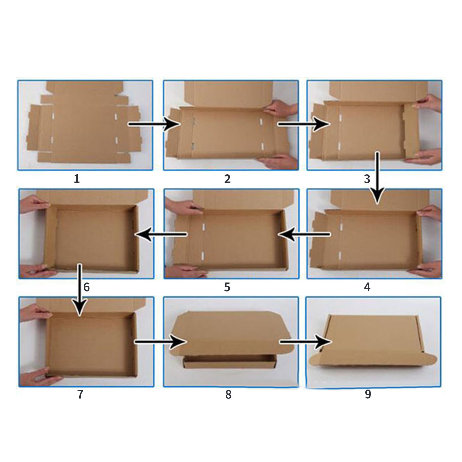 Ultrahard Paper Box 3 Layers Reusable Recyclable Packaging Packing Box Pizza view 4