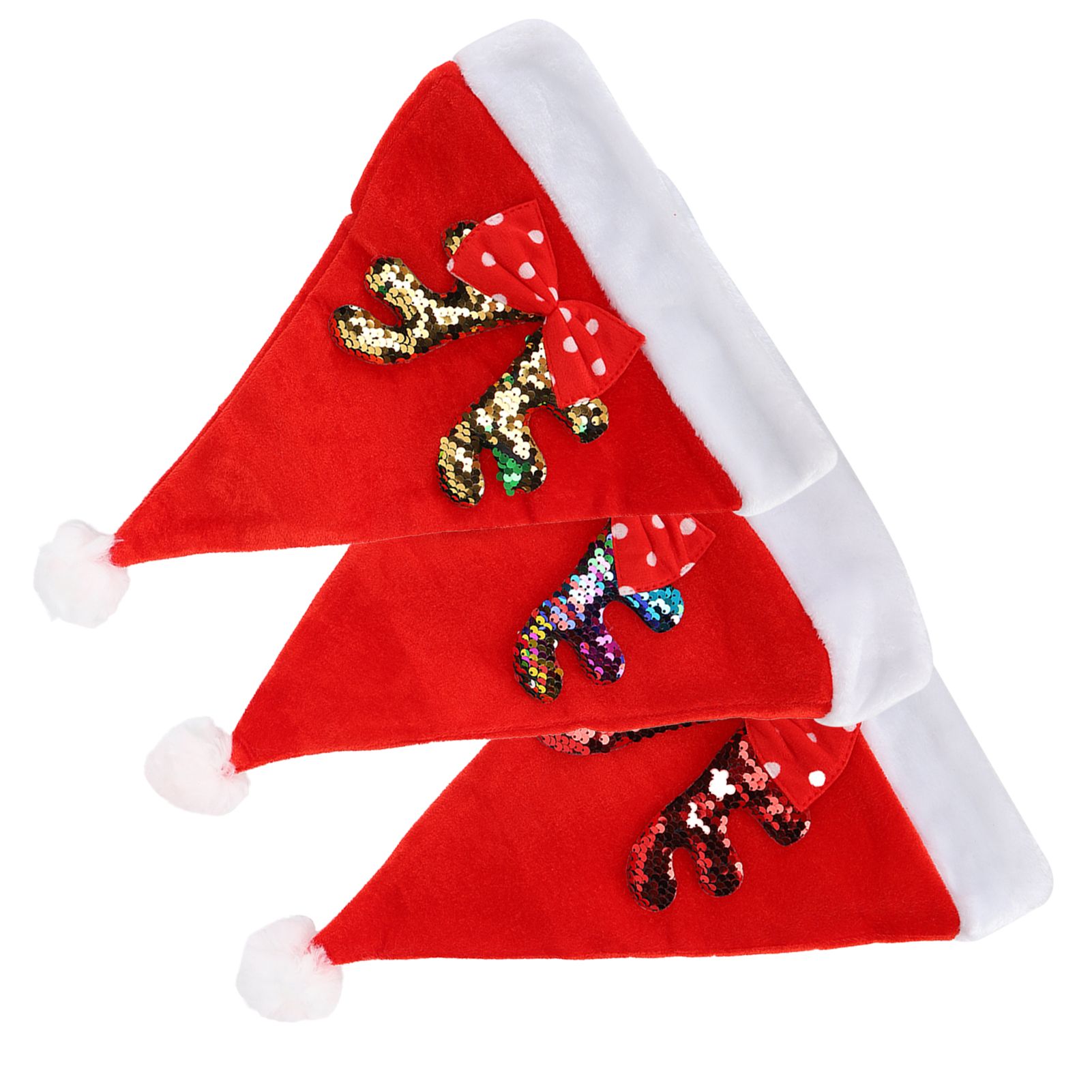 2022 New Year Hat Merry Christmas Holiday Hat Antler Bowknot Santa Hat Holiday view 7