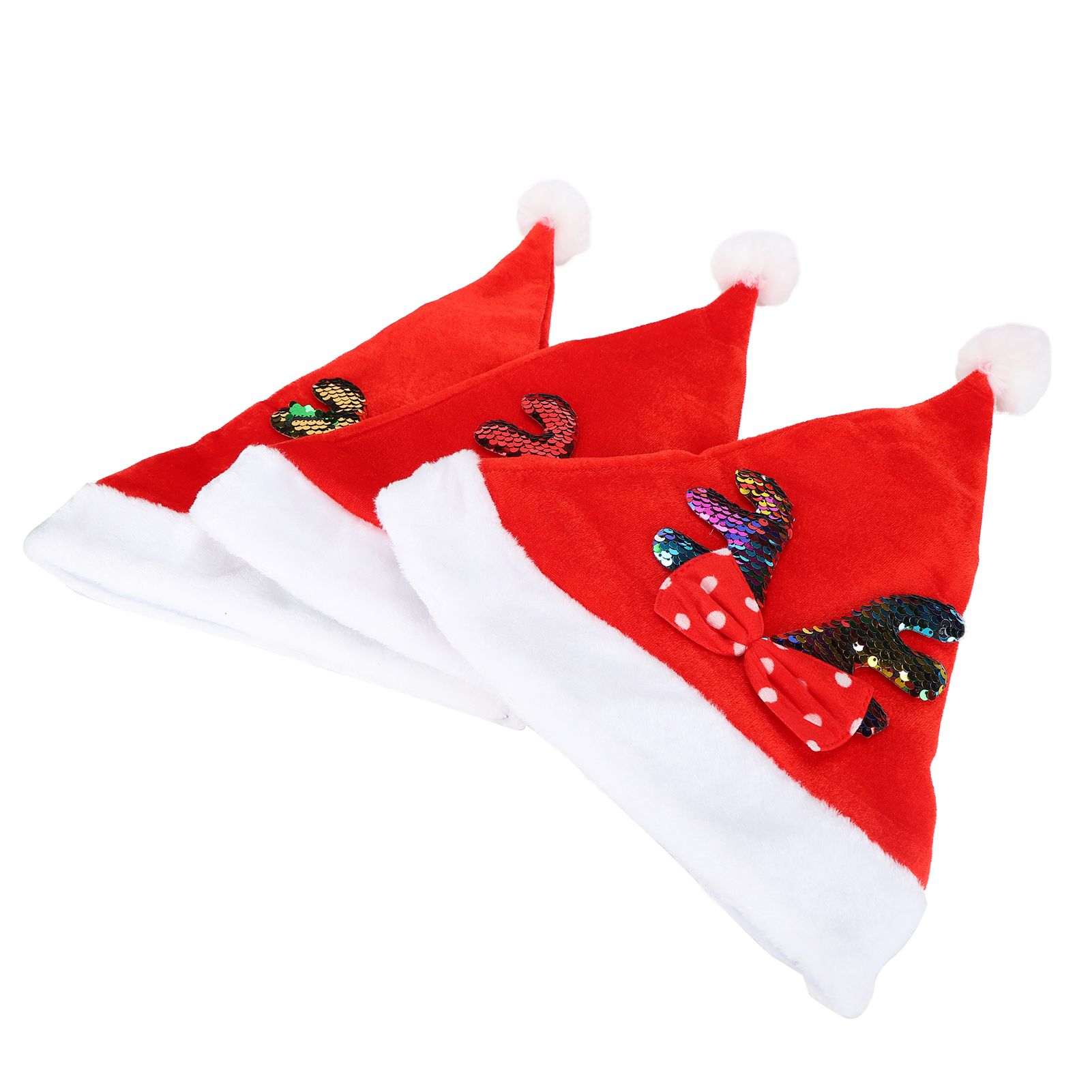 2022 New Year Hat Merry Christmas Holiday Hat Antler Bowknot Santa Hat Holiday view 8