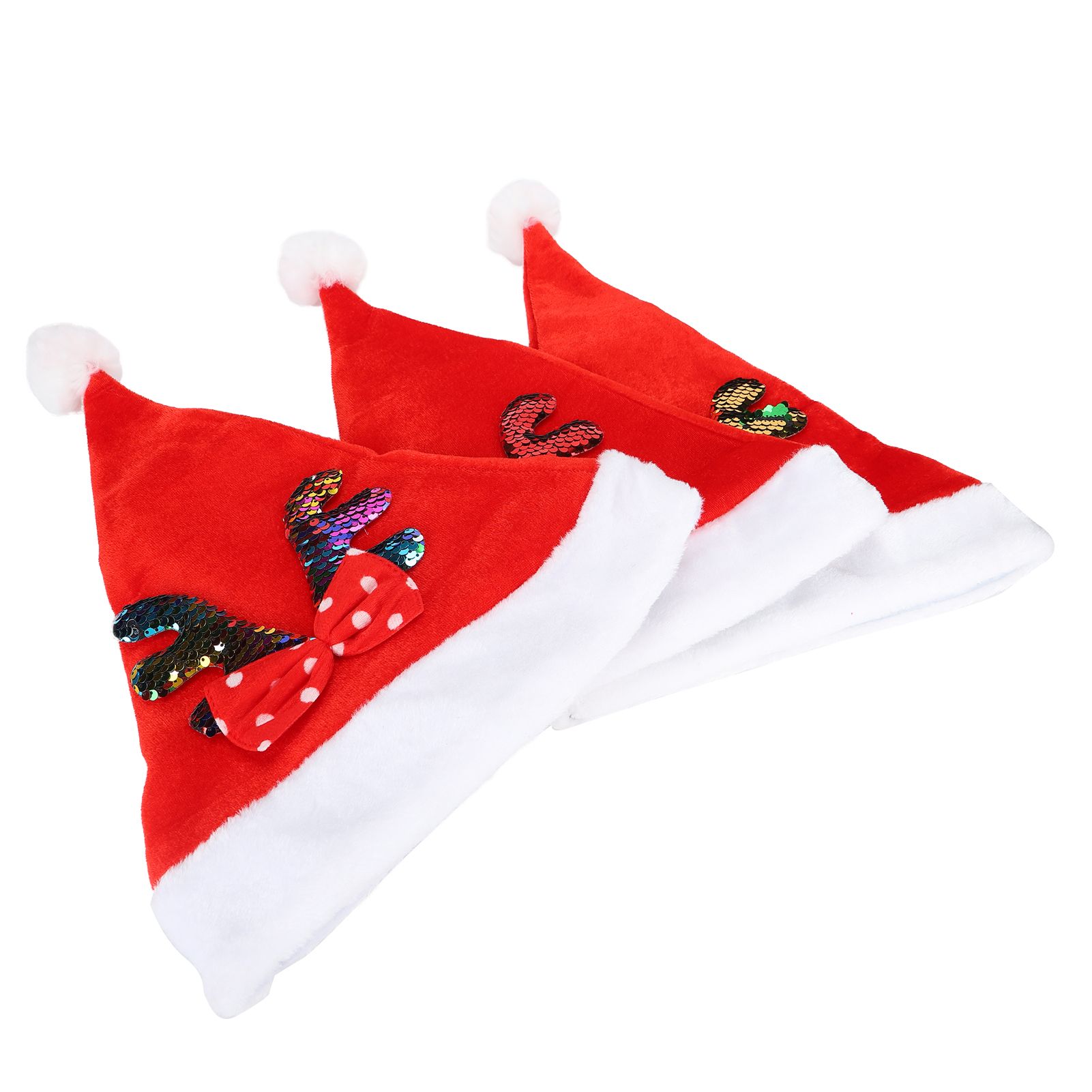 2022 New Year Hat Merry Christmas Holiday Hat Antler Bowknot Santa Hat Holiday view 9