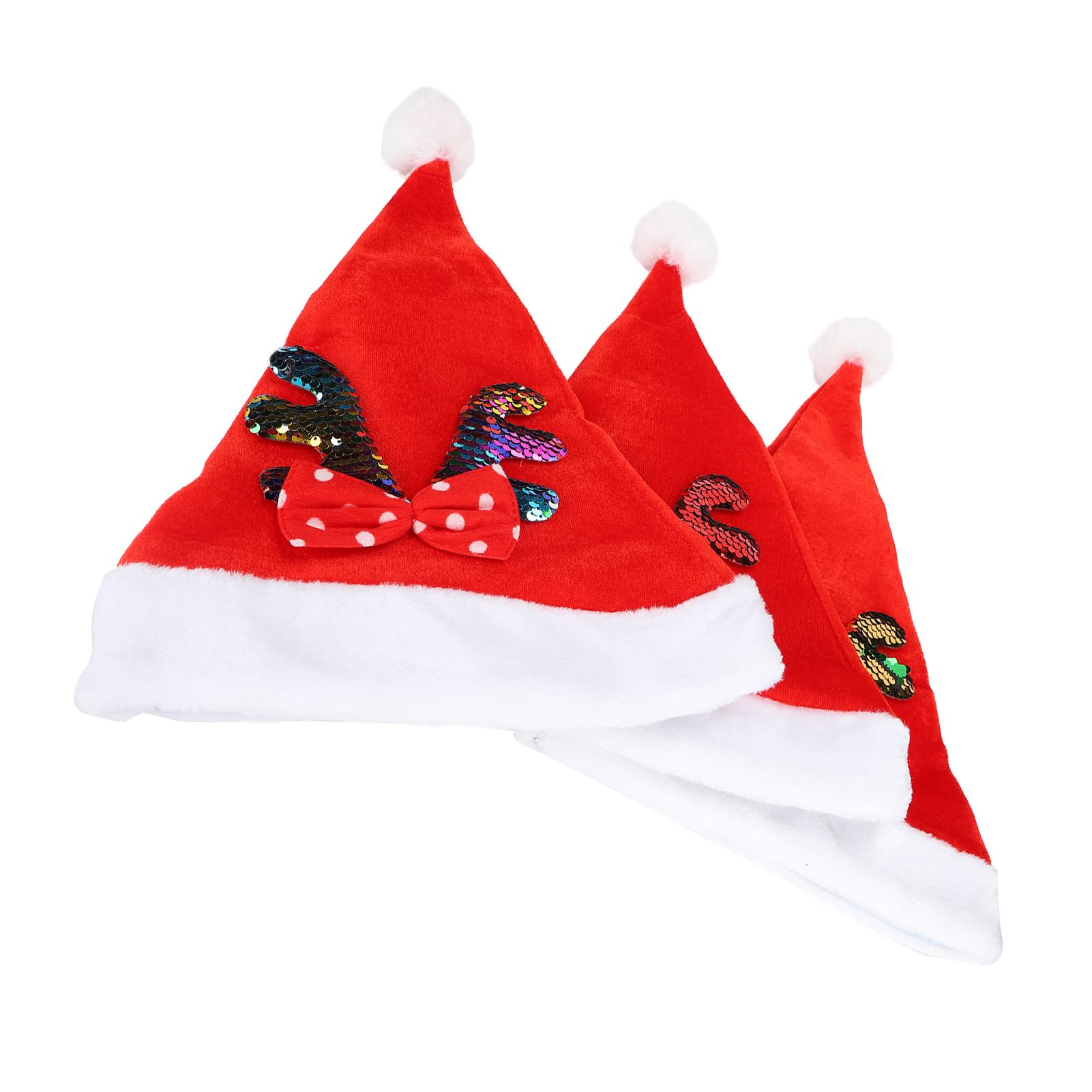 2022 New Year Hat Merry Christmas Holiday Hat Antler Bowknot Santa Hat Holiday view 10