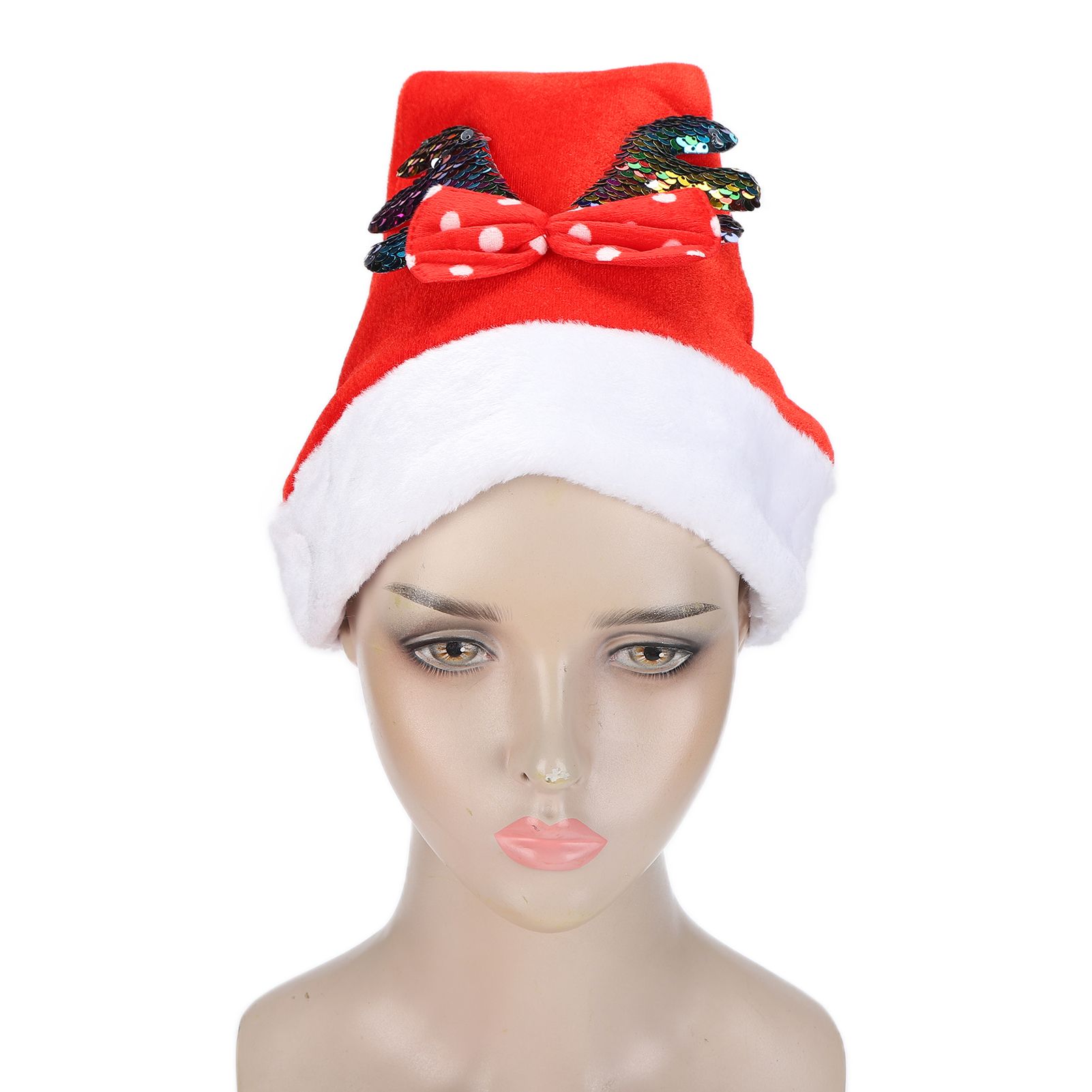 2022 New Year Hat Merry Christmas Holiday Hat Antler Bowknot Santa Hat Holiday view 11