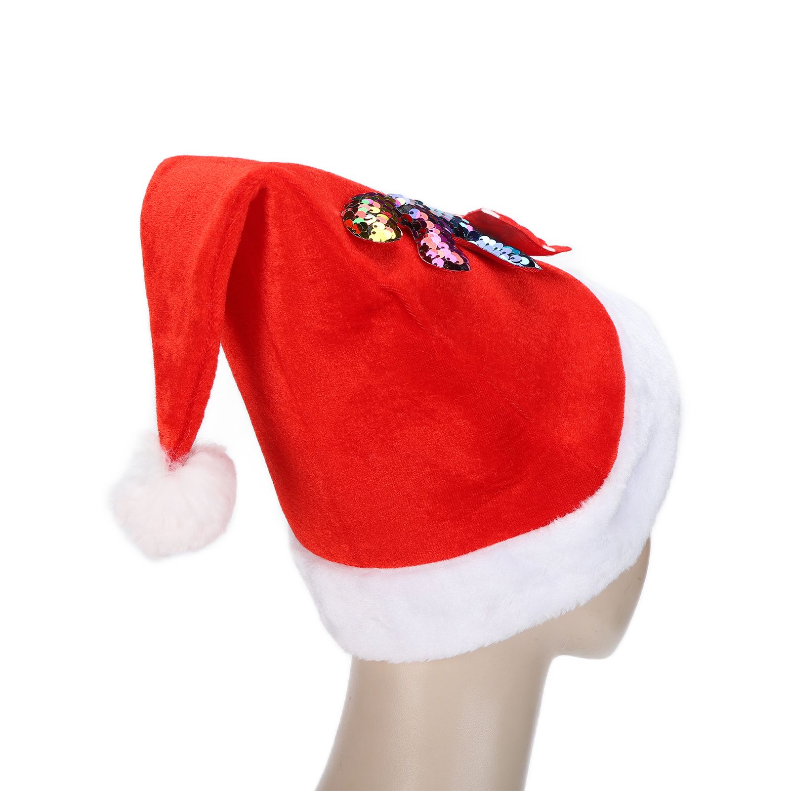 2022 New Year Hat Merry Christmas Holiday Hat Antler Bowknot Santa Hat Holiday view 12