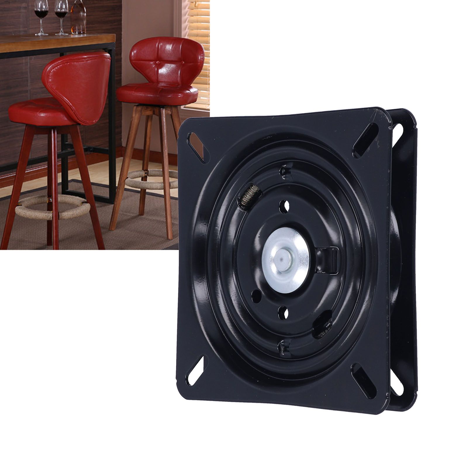 7in Chair Turntable Base Automatic Rebound Stool Rotating Base Turntable view 11
