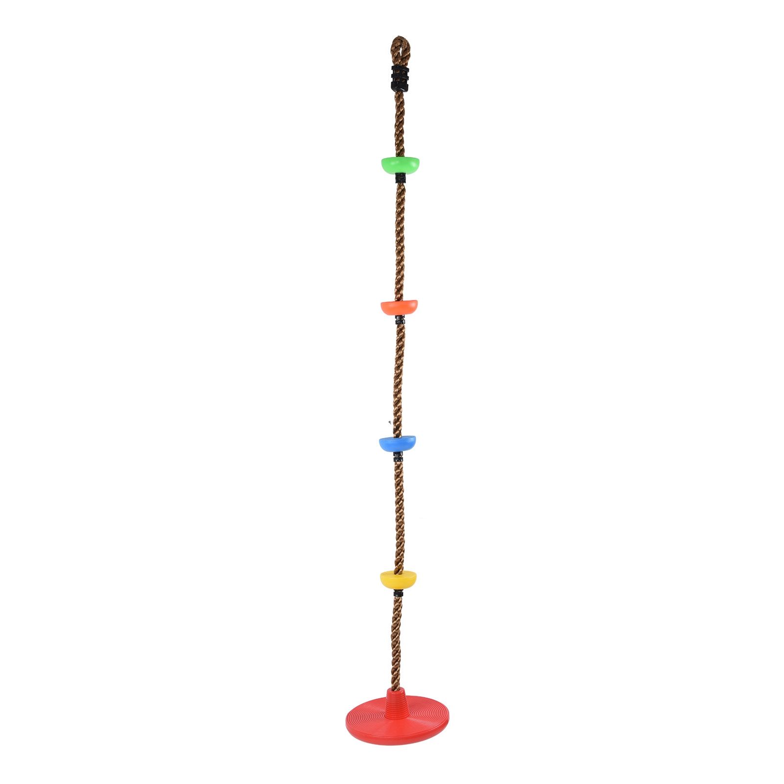 Disc Swing Seat Climbing Rope Colorful High Strength for Kids Children Indoors