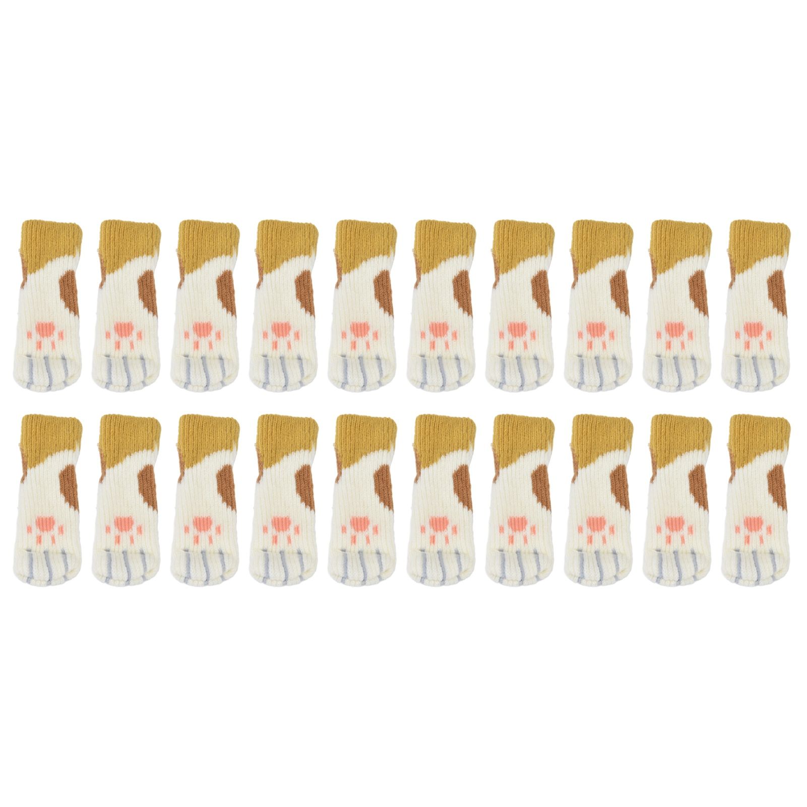 20pcs Furniture Leg Covers High Elastic Knitted Chair Leg Floor Protectors for