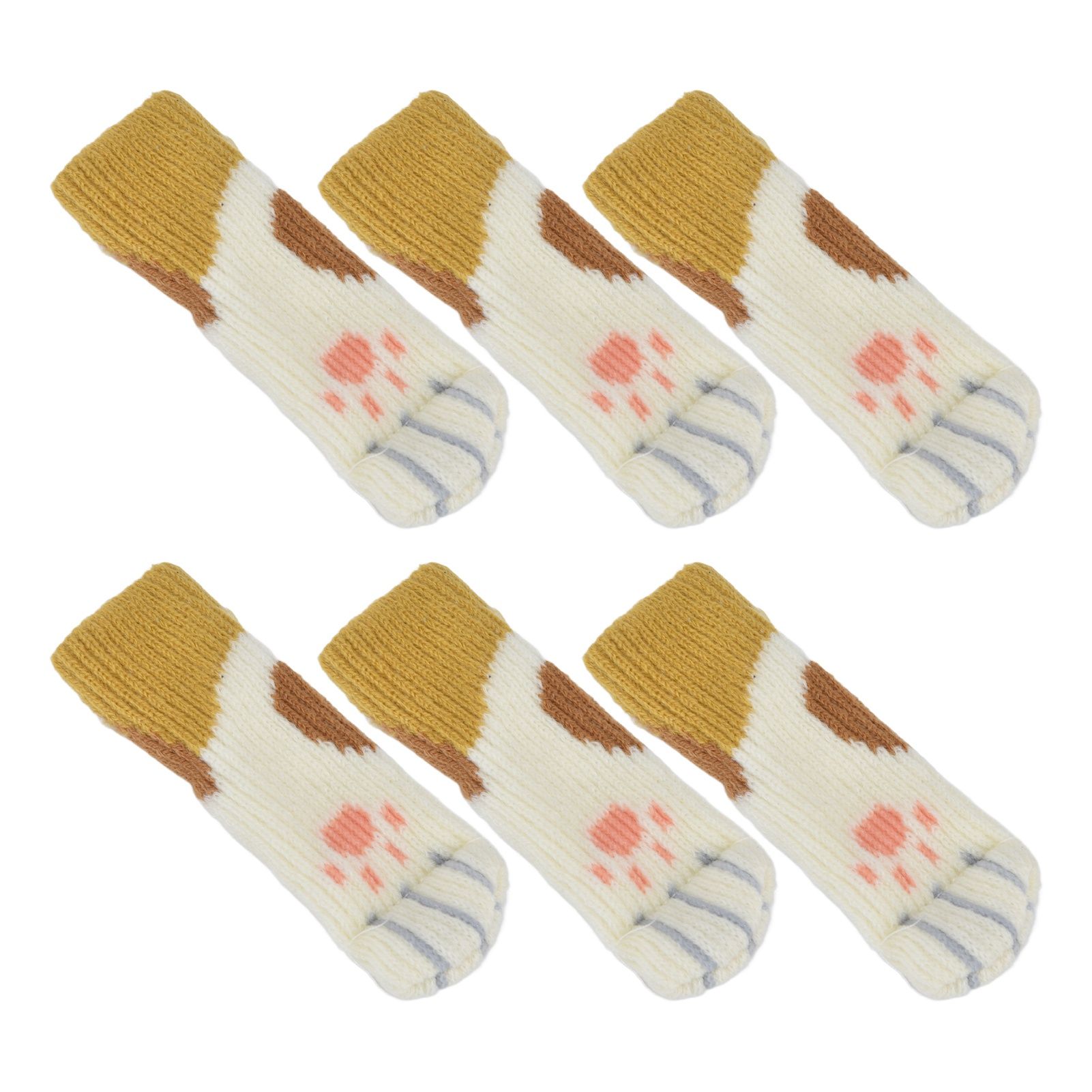 20pcs Furniture Leg Covers High Elastic Knitted Chair Leg Floor Protectors for view 5